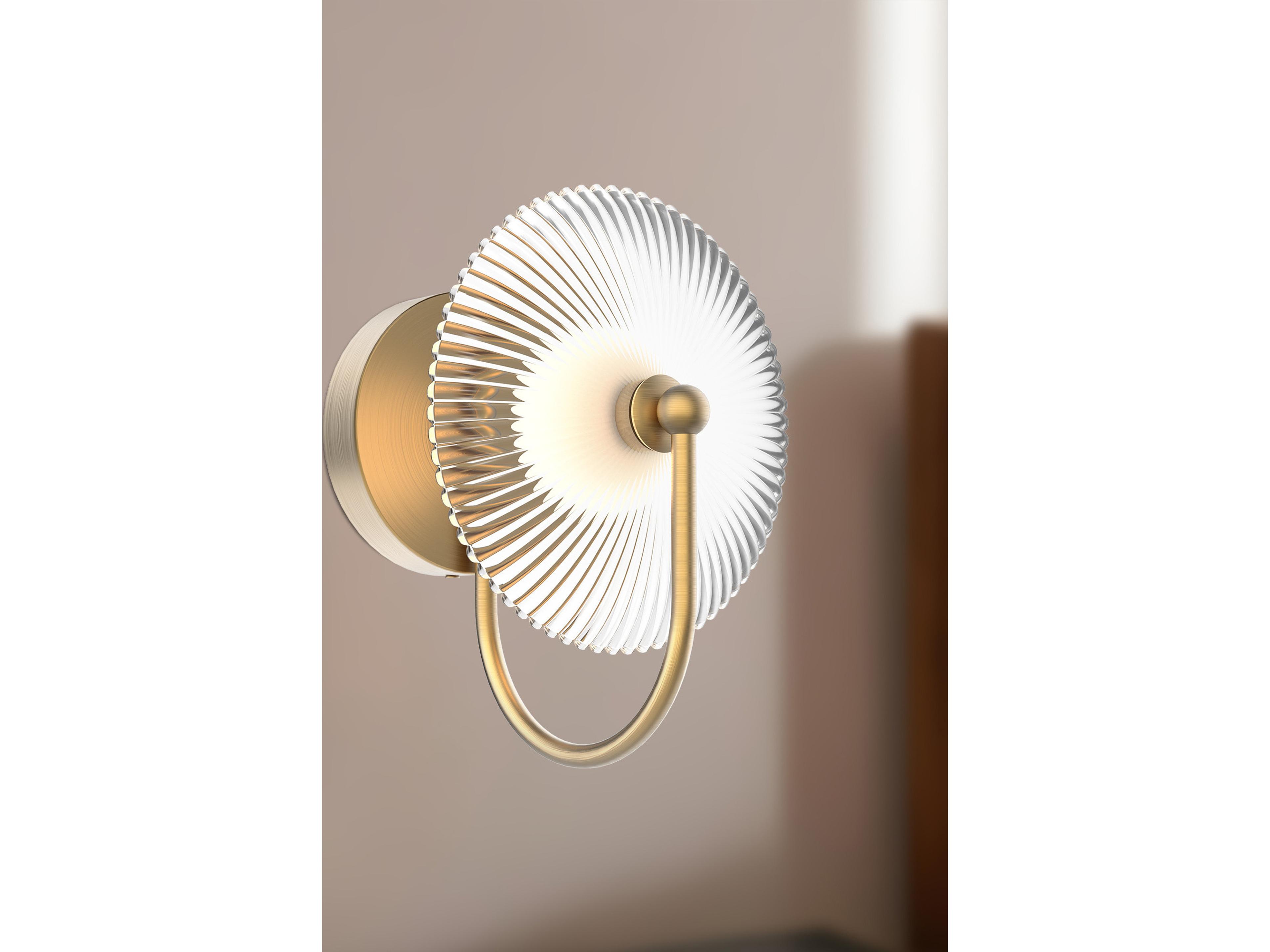 Alora Mood Hera Brushed Gold Wall Sconce