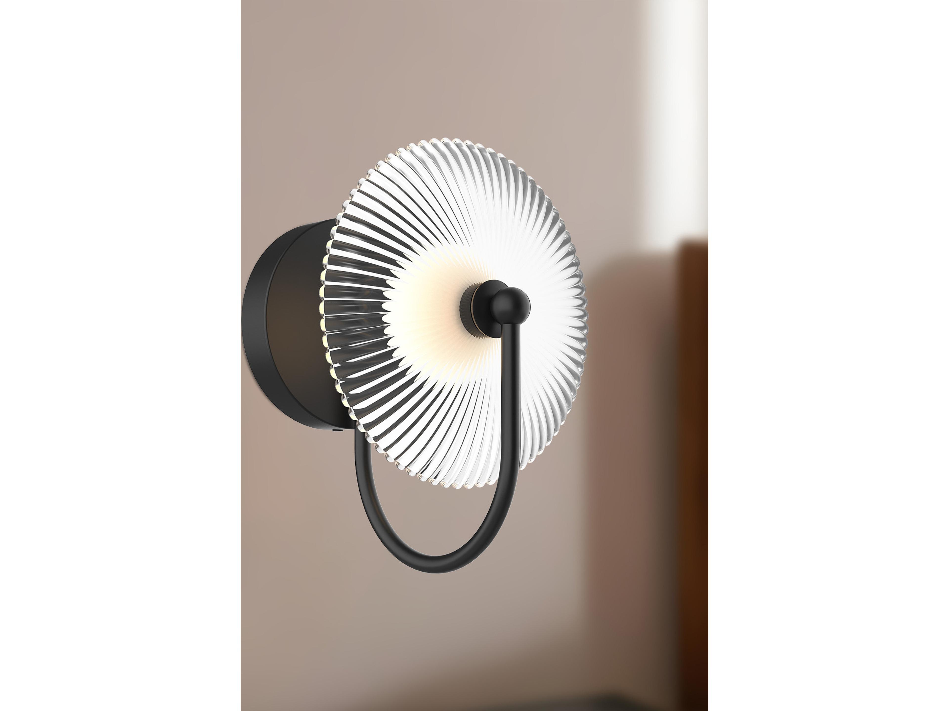 Alora Mood Hera Matte Black Wall Sconce