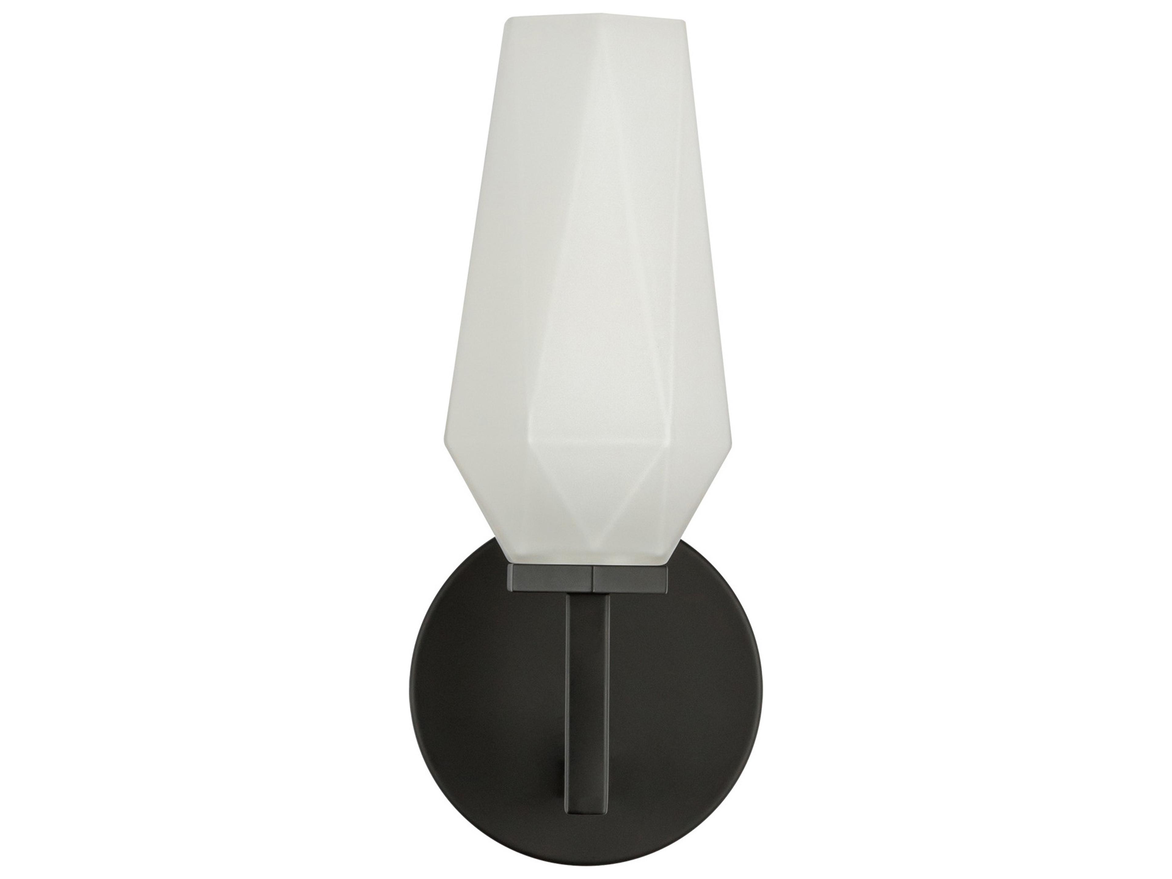 Alora Mood Krysta 1-Light Matte Black Wall Sconce