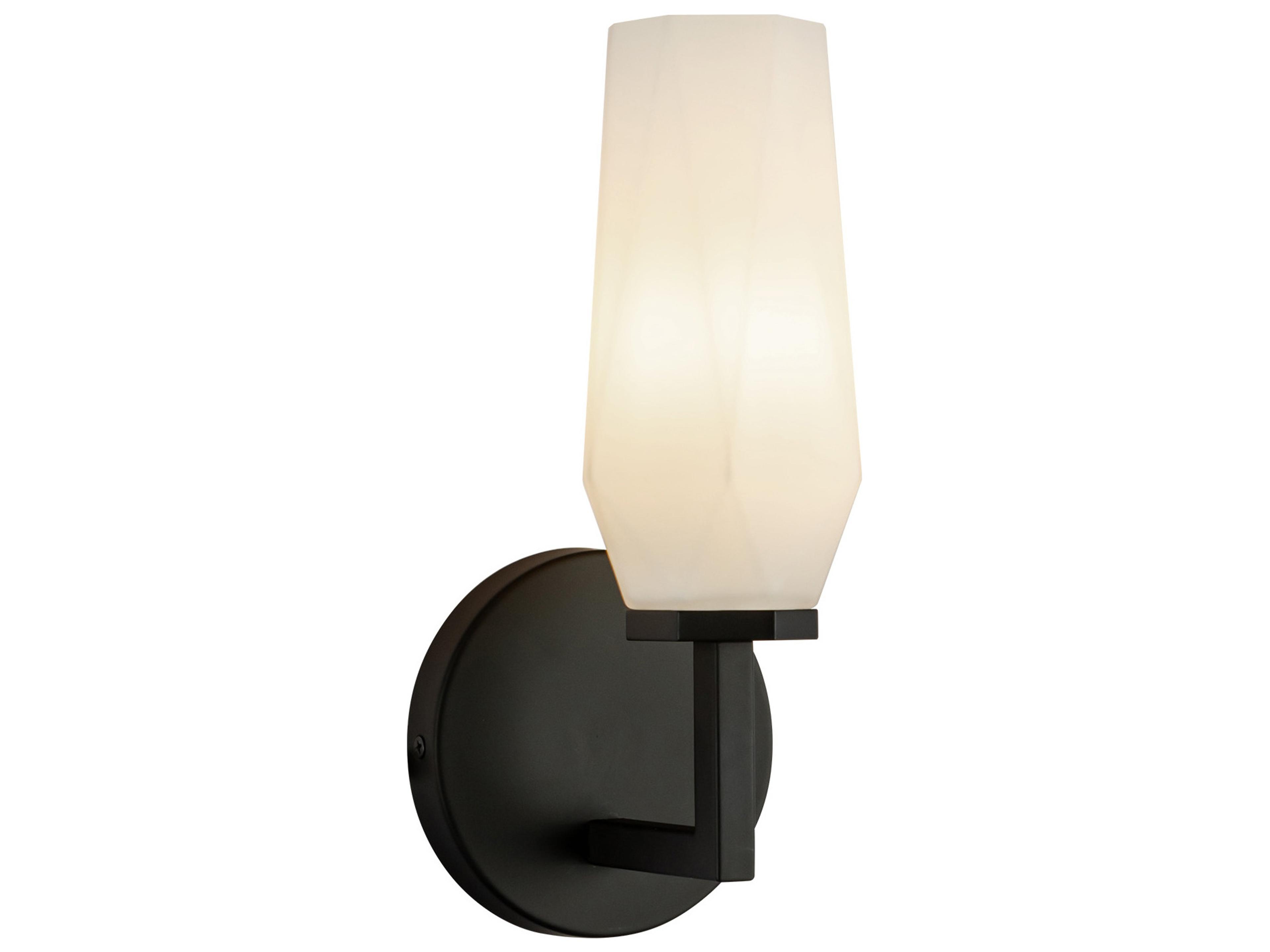 Alora Mood Krysta 1-Light Matte Black Wall Sconce