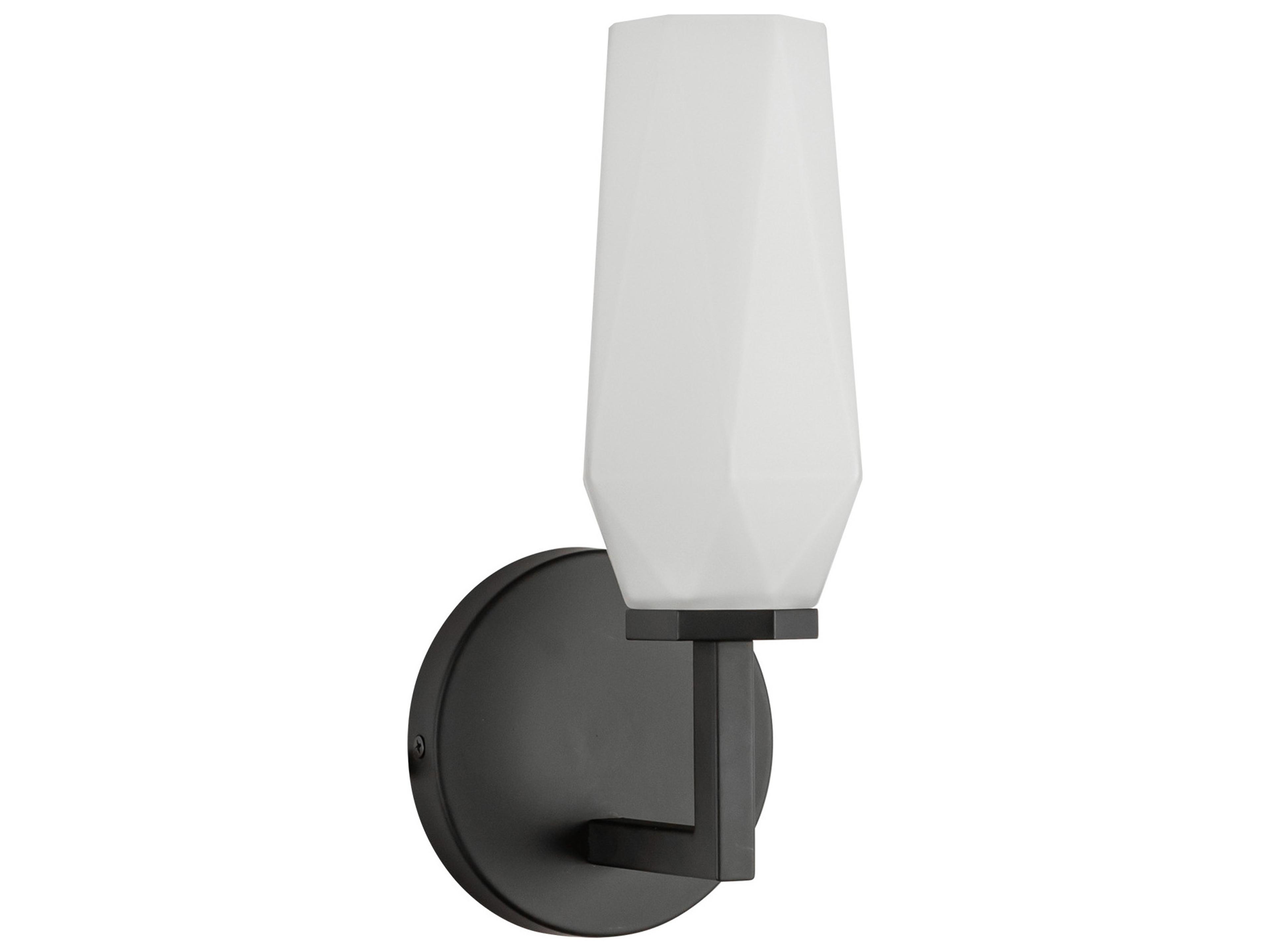 Alora Mood Krysta 1-Light Matte Black Wall Sconce