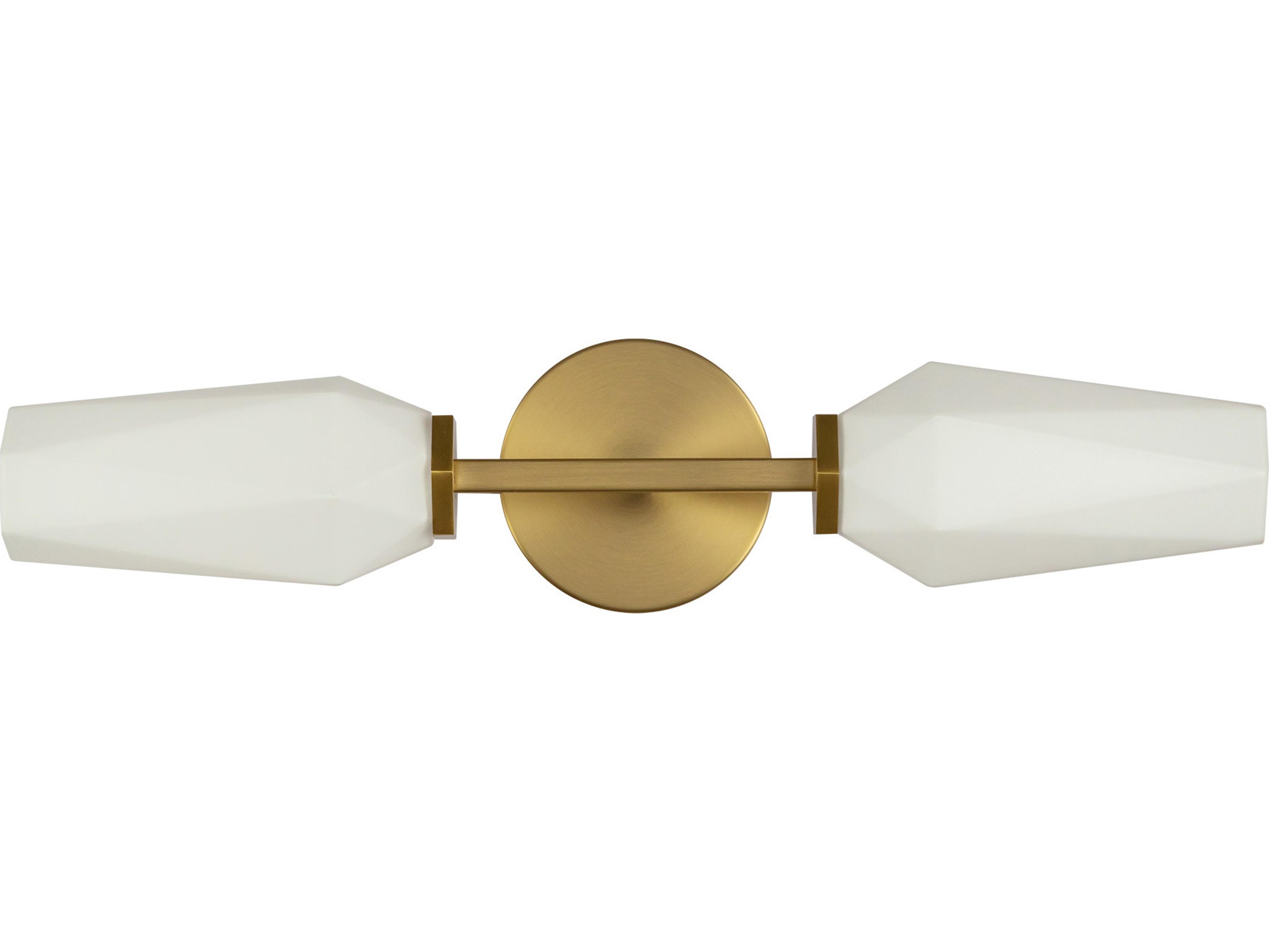 Alora Mood Krysta 2-Light Brushed Gold Wall Sconce