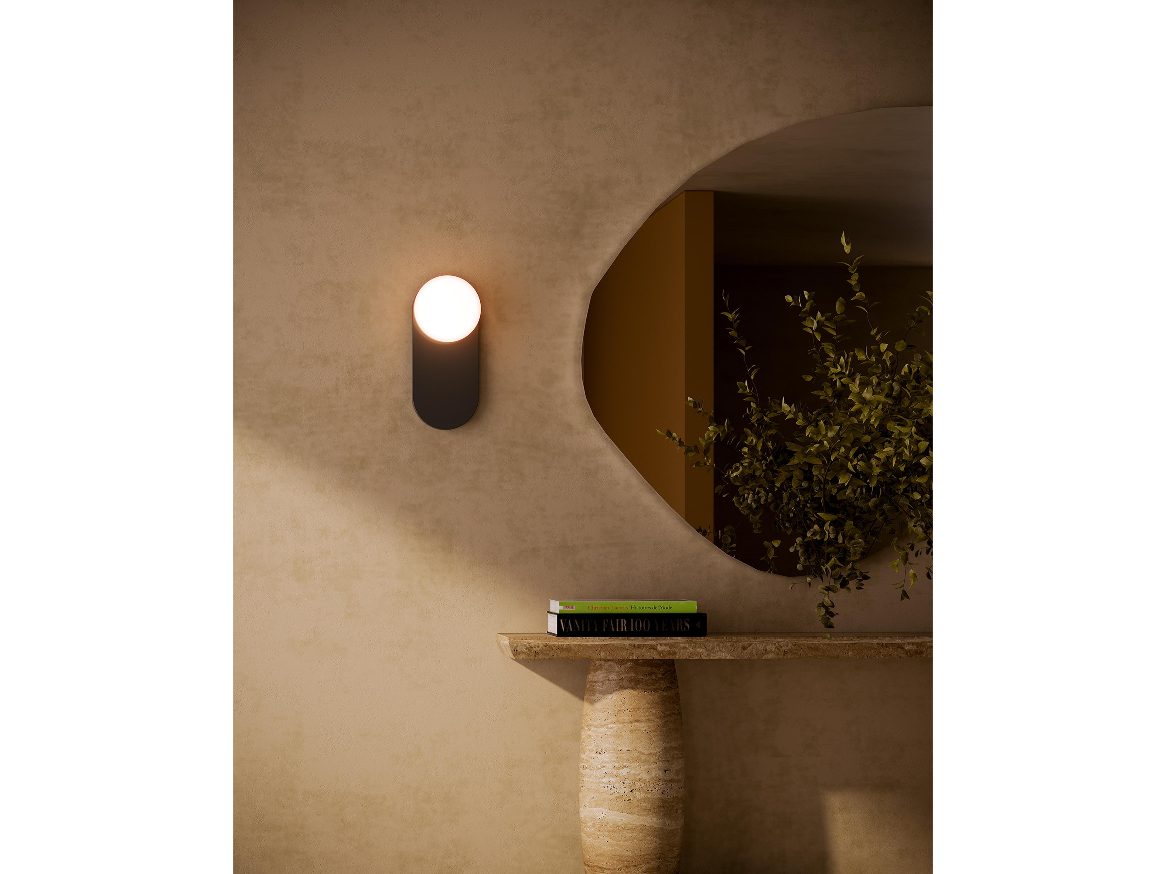 Alora Mood Ariel 1-Light Matte Black Wall Sconce