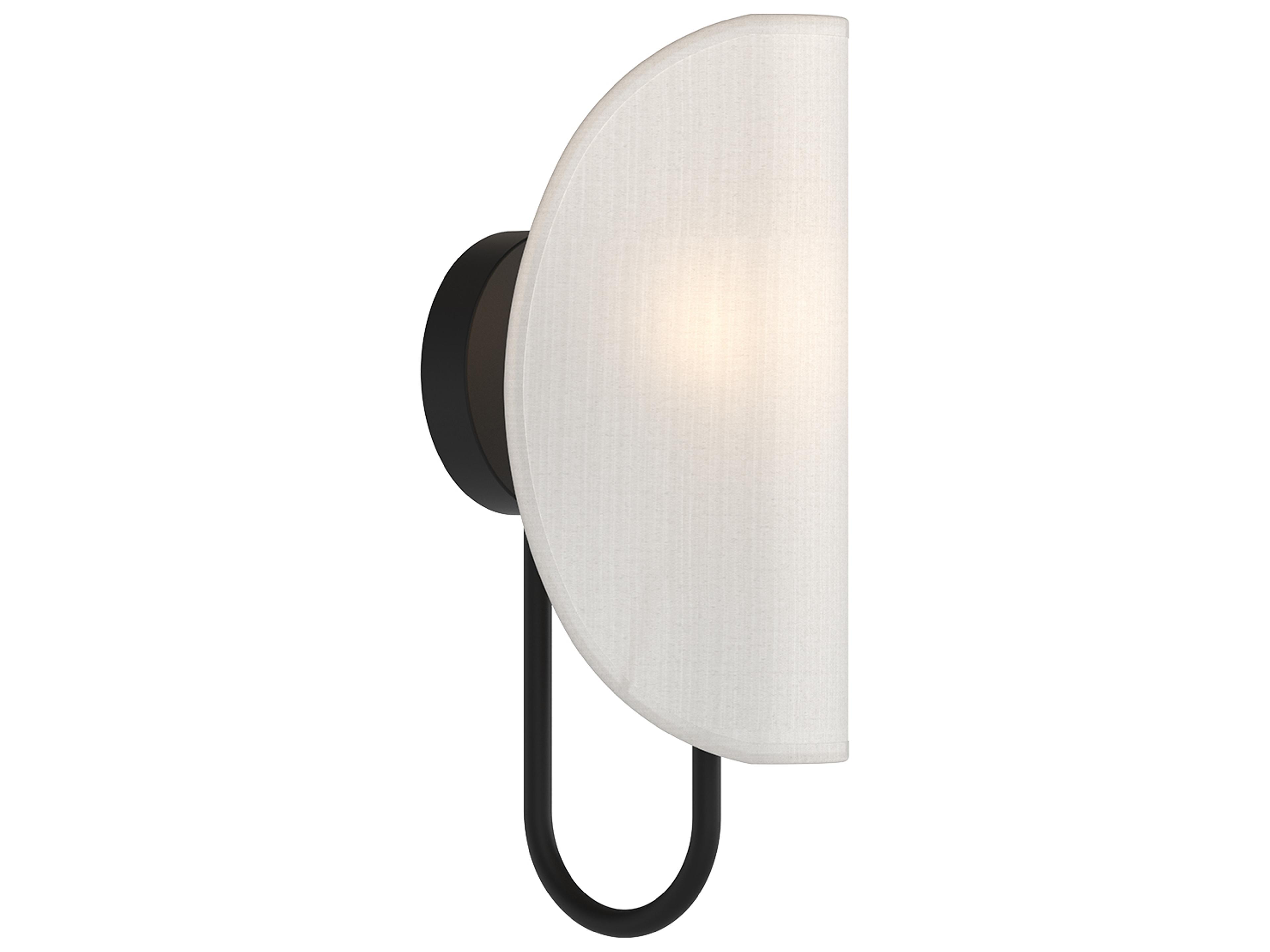 Alora Mood Seno 1-Light Matte Black Wall Sconce