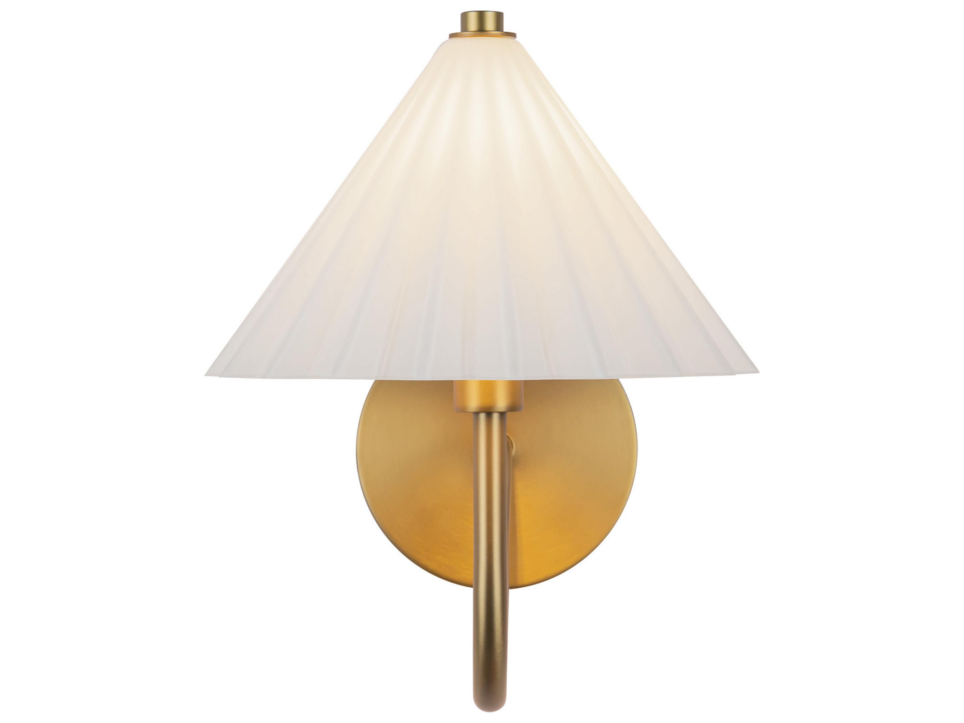 Alora Mood Serena 1-Light Aged Gold Wall Sconce