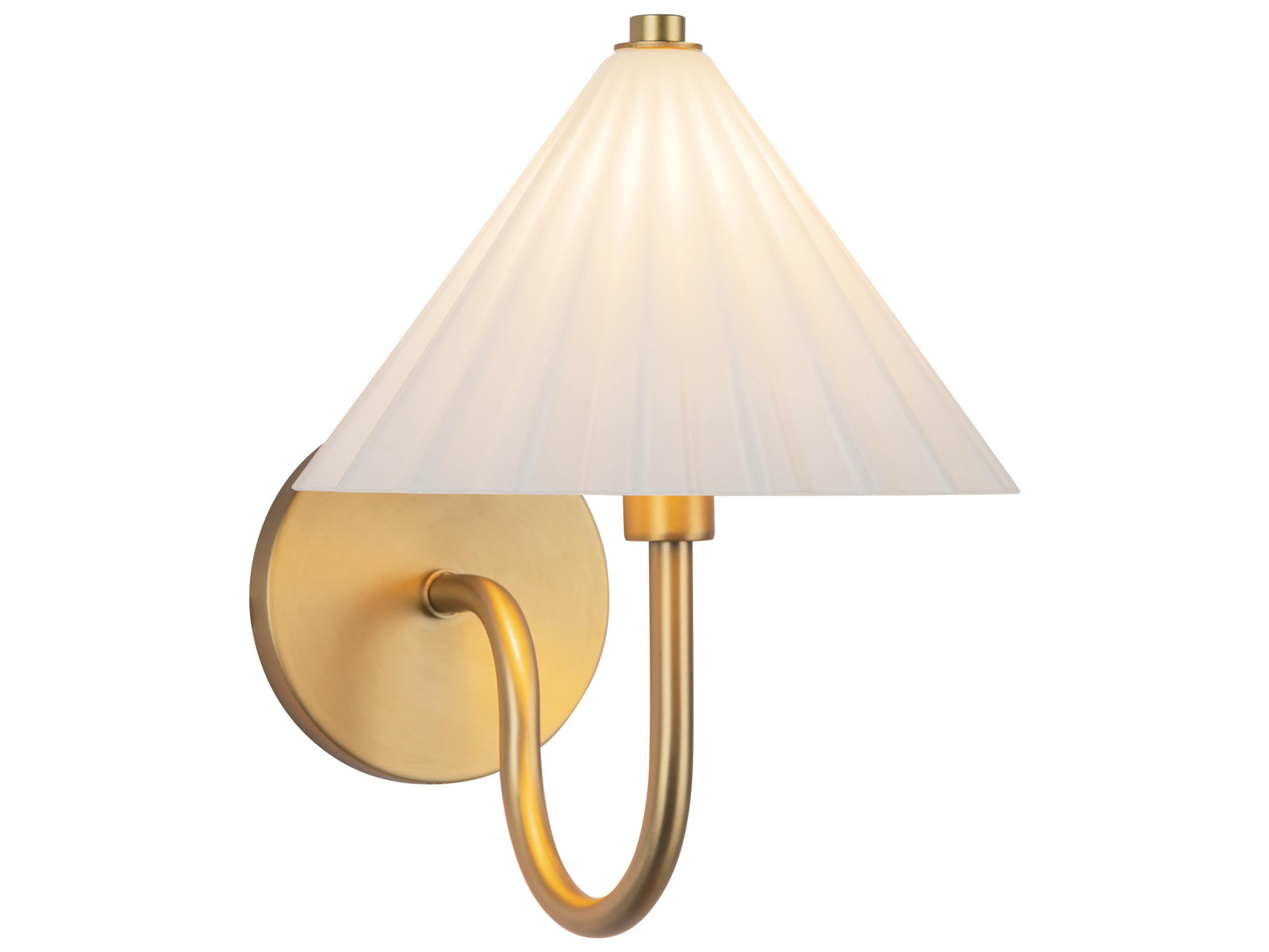Alora Mood Serena 1-Light Aged Gold Wall Sconce