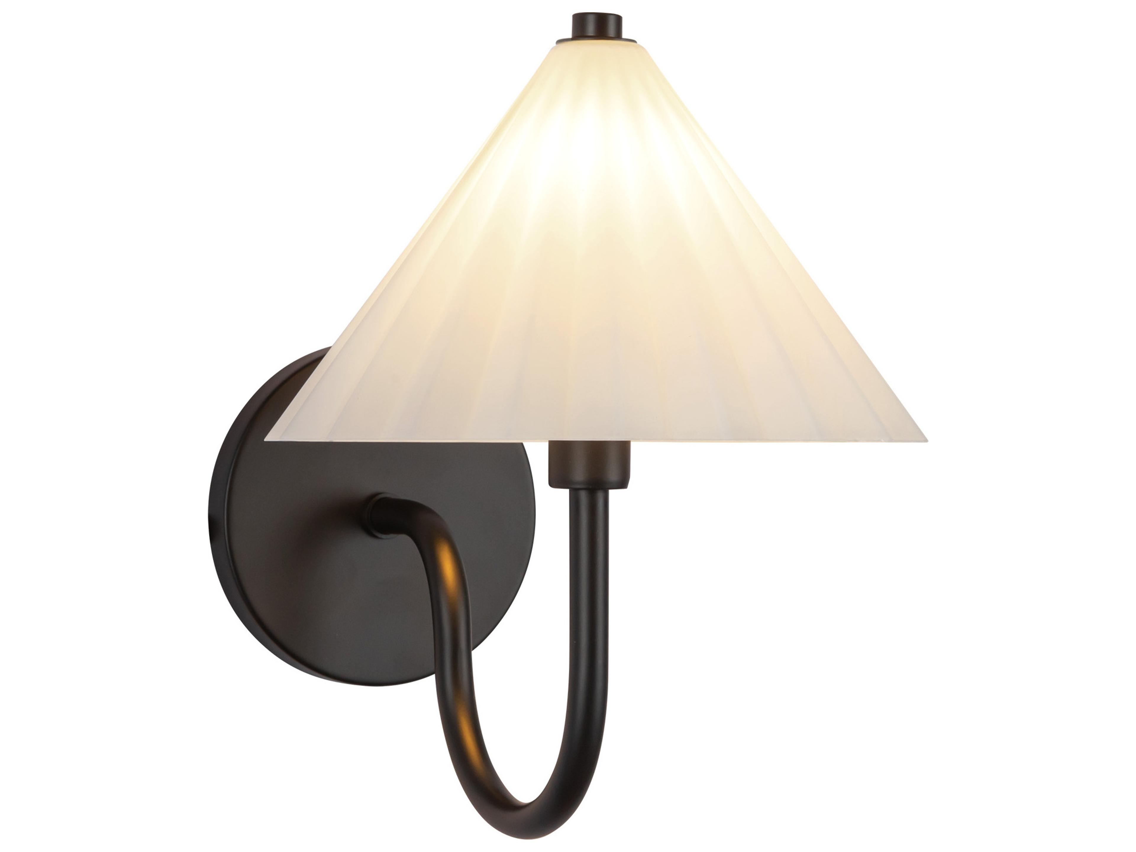 Alora Mood Serena 1-Light Matte Black Wall Sconce