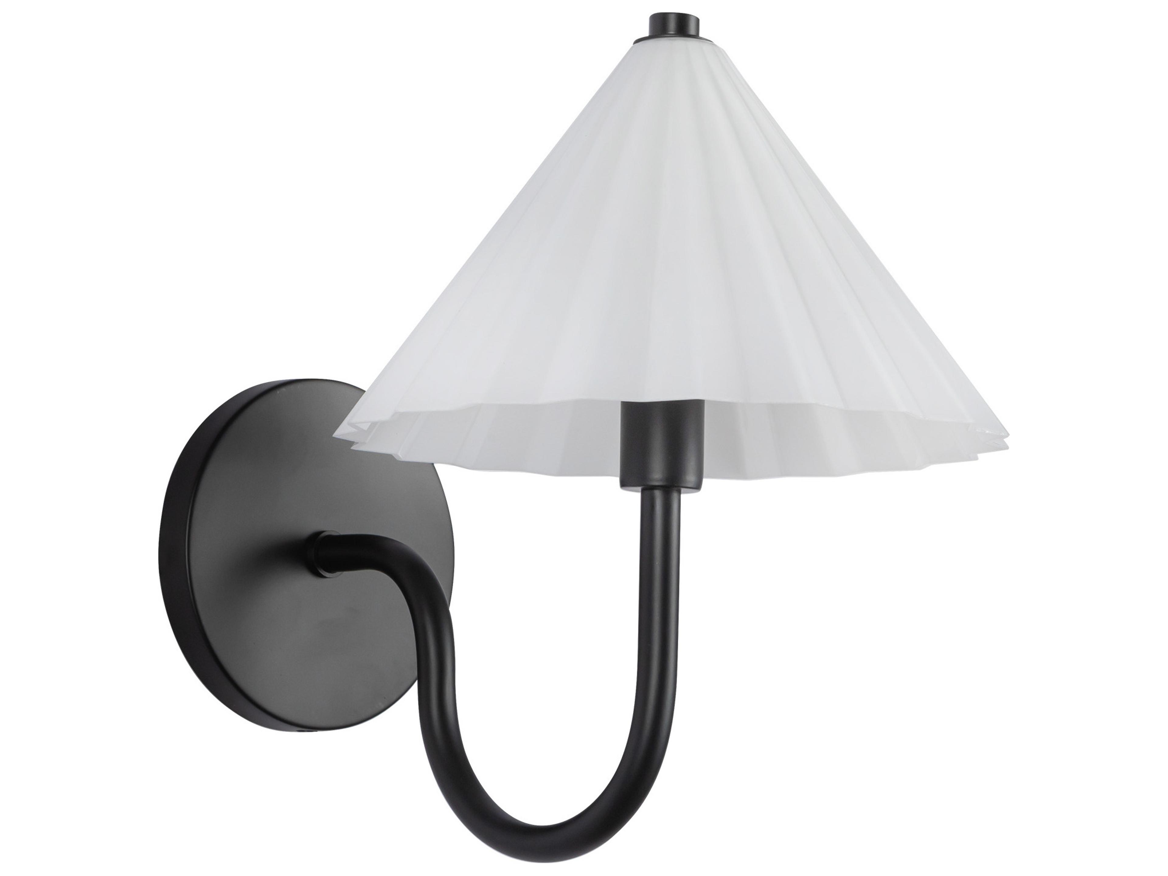 Alora Mood Serena 1-Light Matte Black Wall Sconce