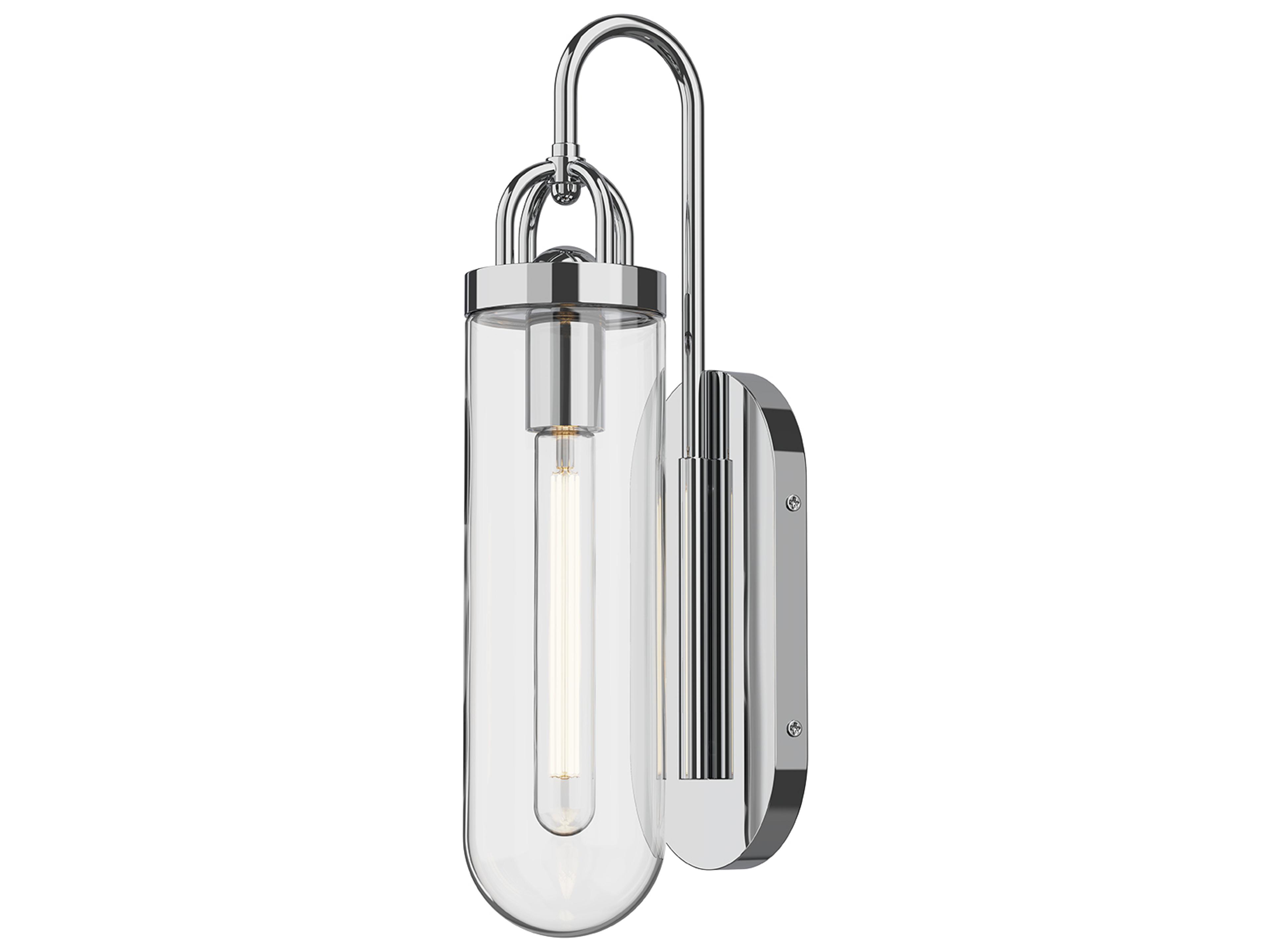Lancaster Wall Sconce Modern Chrome Light