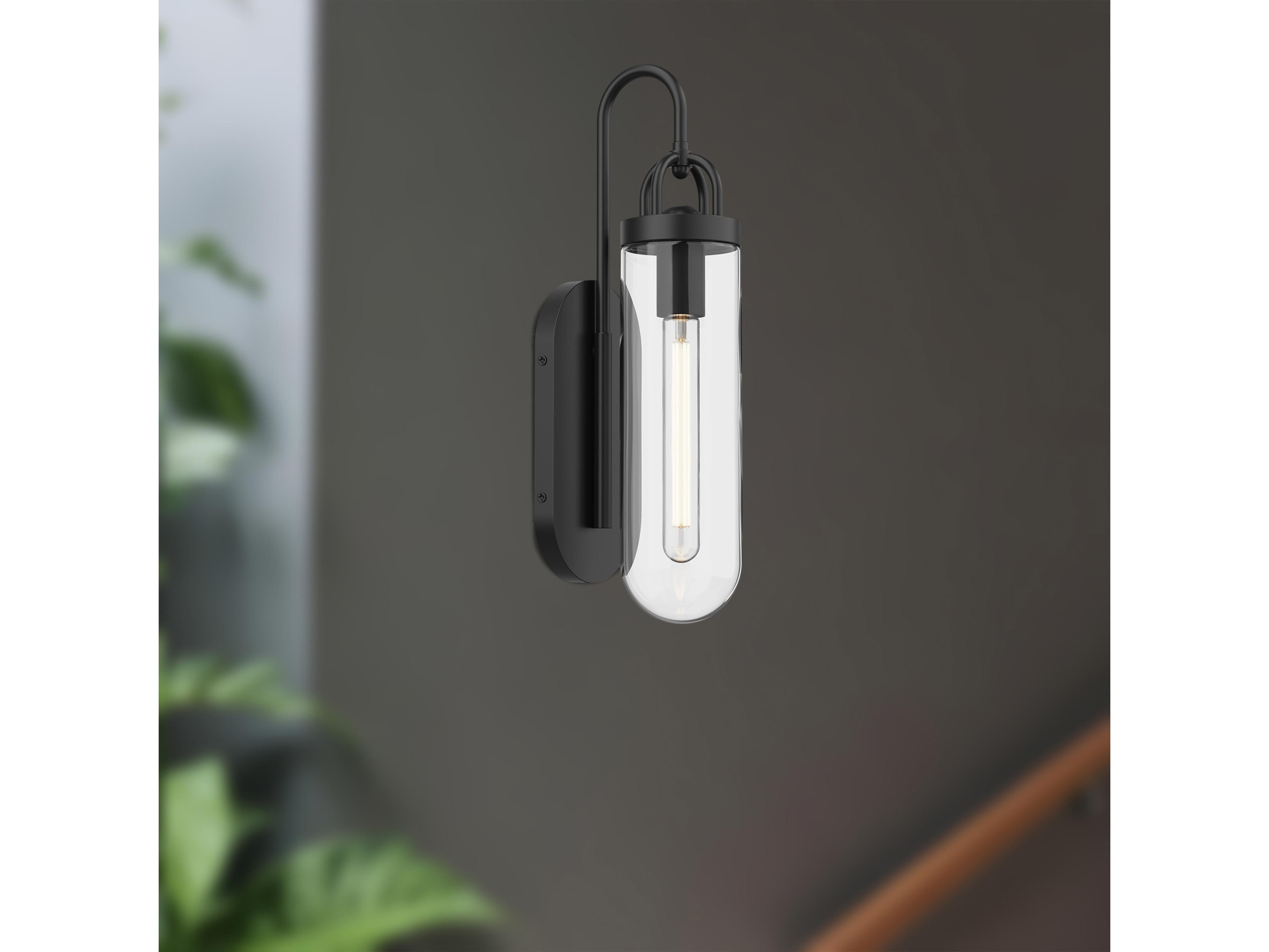 Alora Mood Lancaster 1-Light Matte Black Wall Sconce