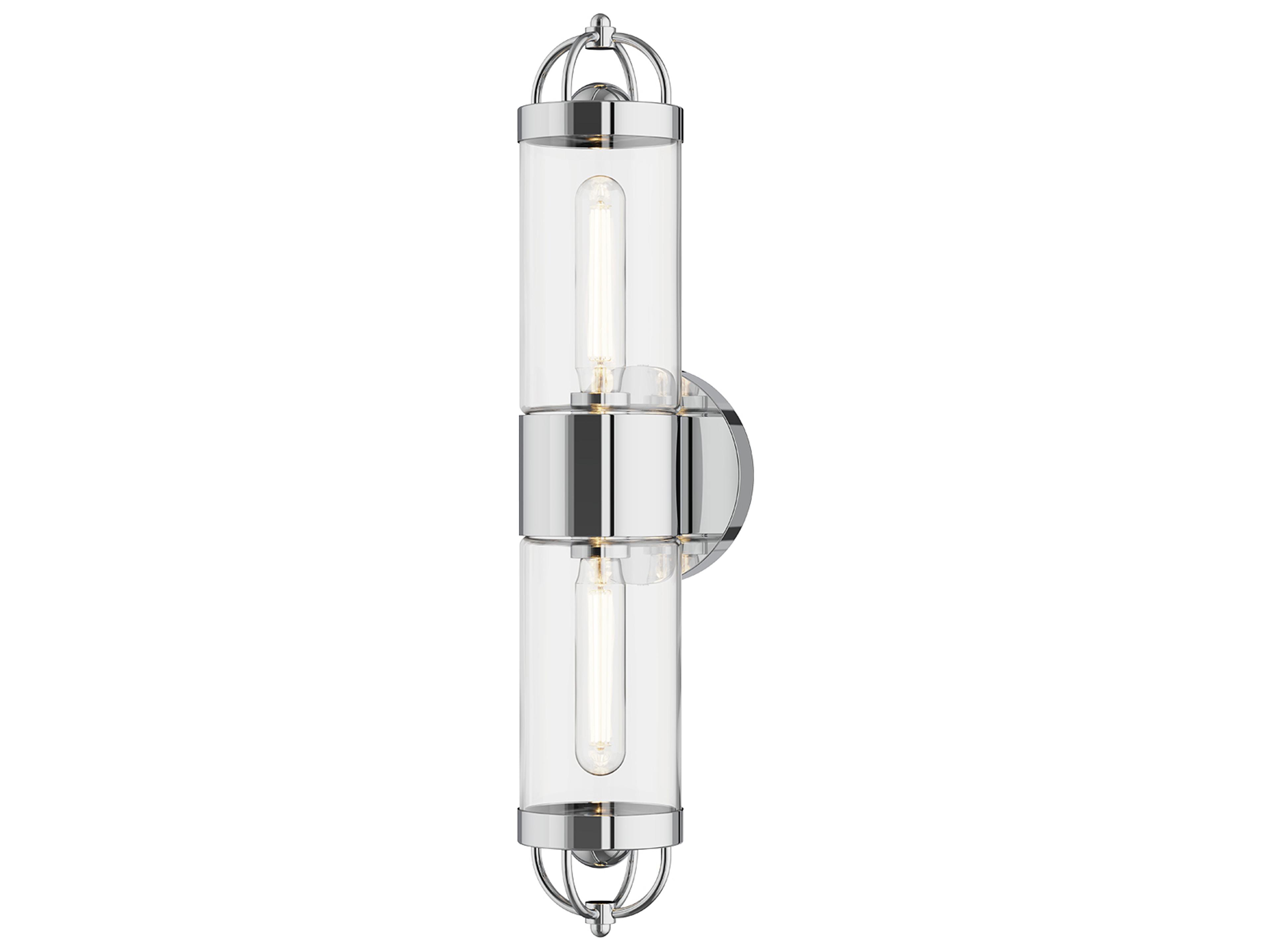 Alora Mood Lancaster 2-Light Chrome Wall Sconce