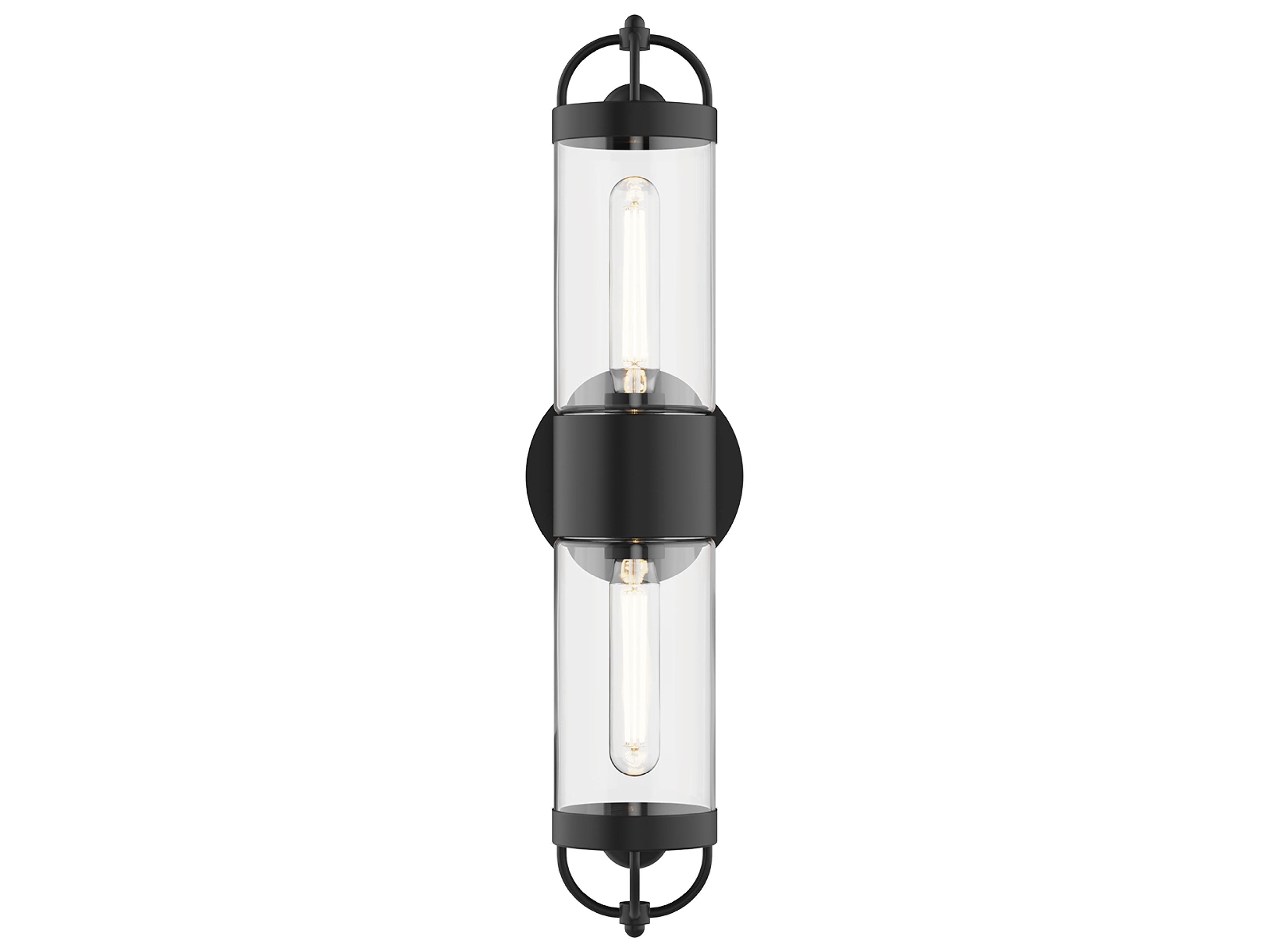 Lancaster Wall Sconce Matte Black Modern Vanity Light
