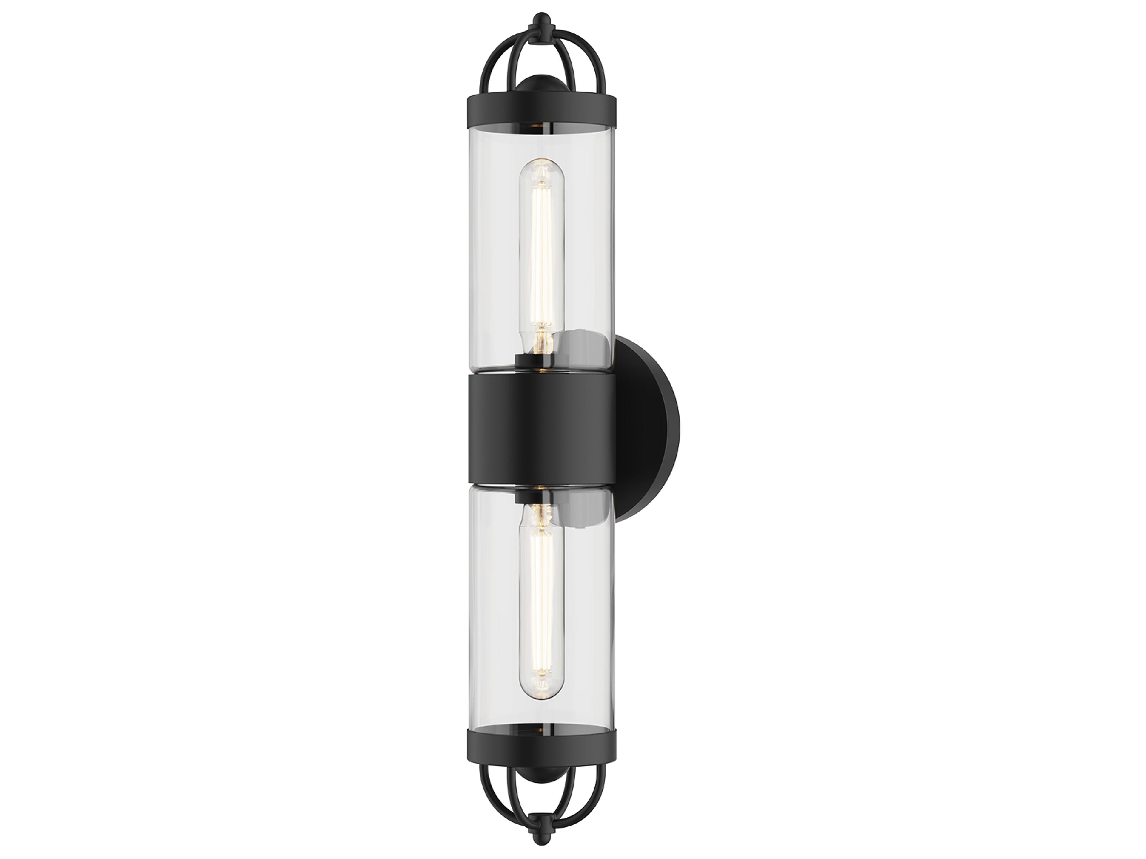 Alora Mood Lancaster 2-Light Matte Black Wall Sconce