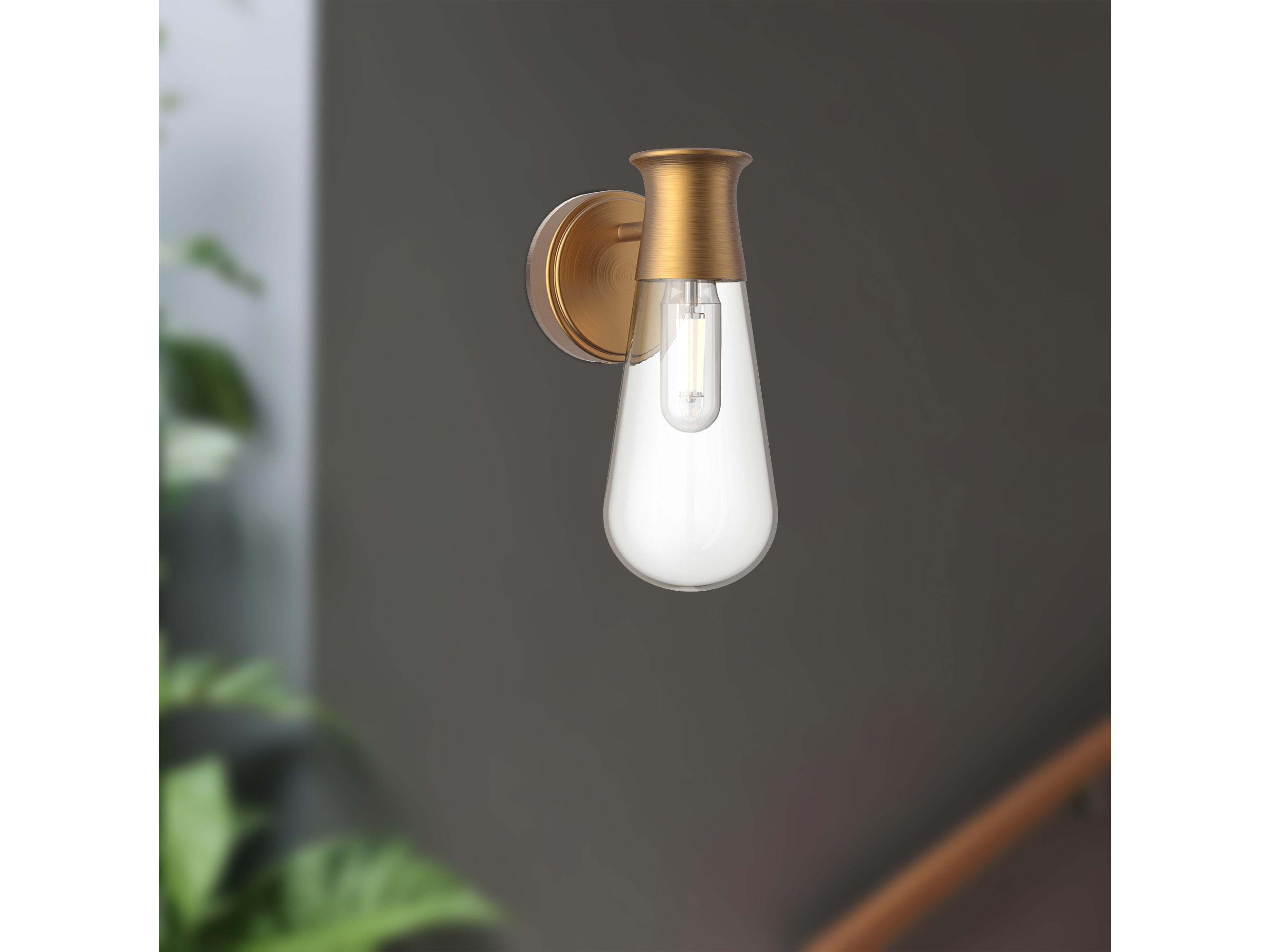 Alora Mood Marcel 1-Light Aged Gold Wall Sconce