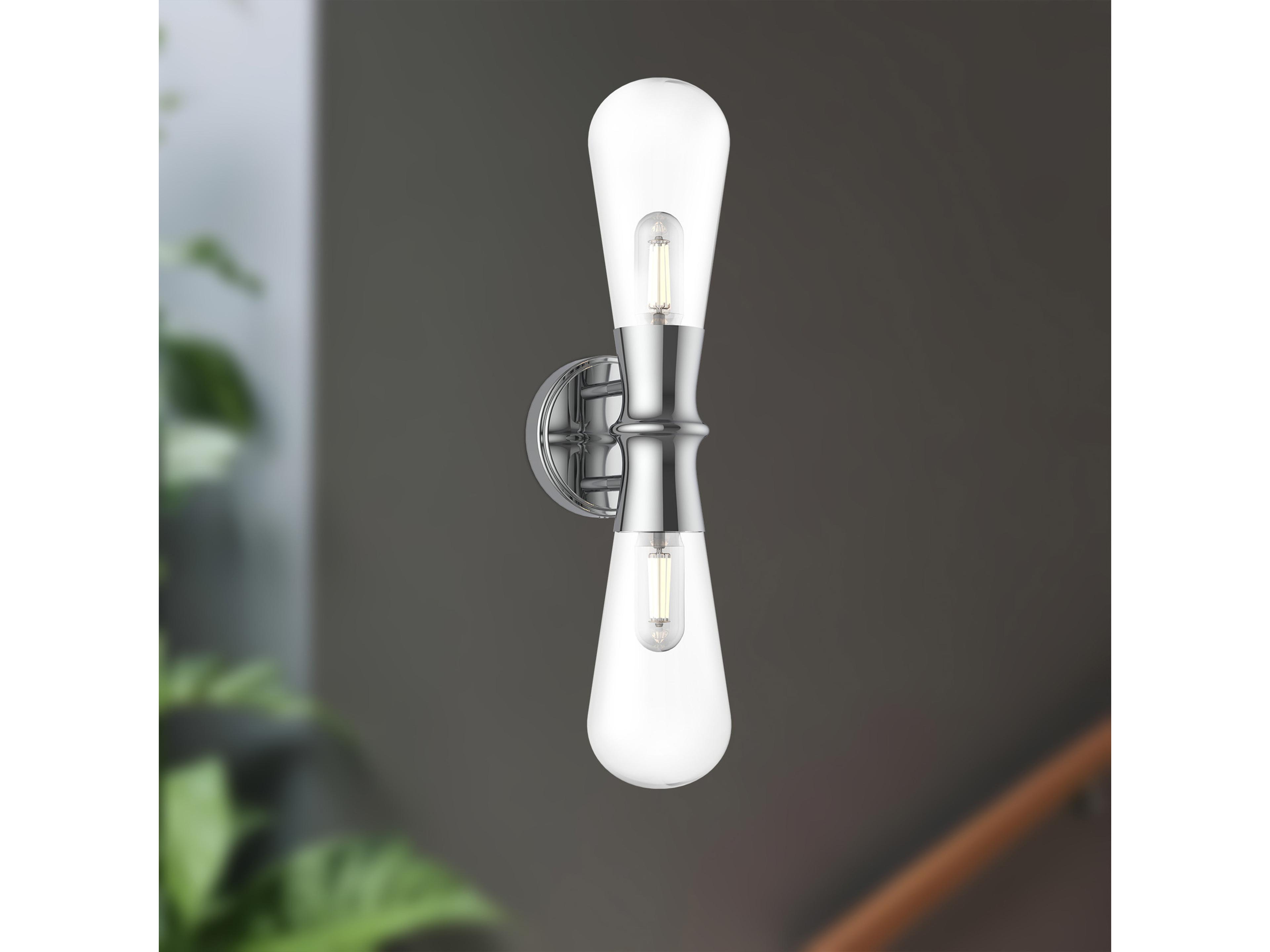 Alora Mood Marcel 2-Light Chrome Vanity Light