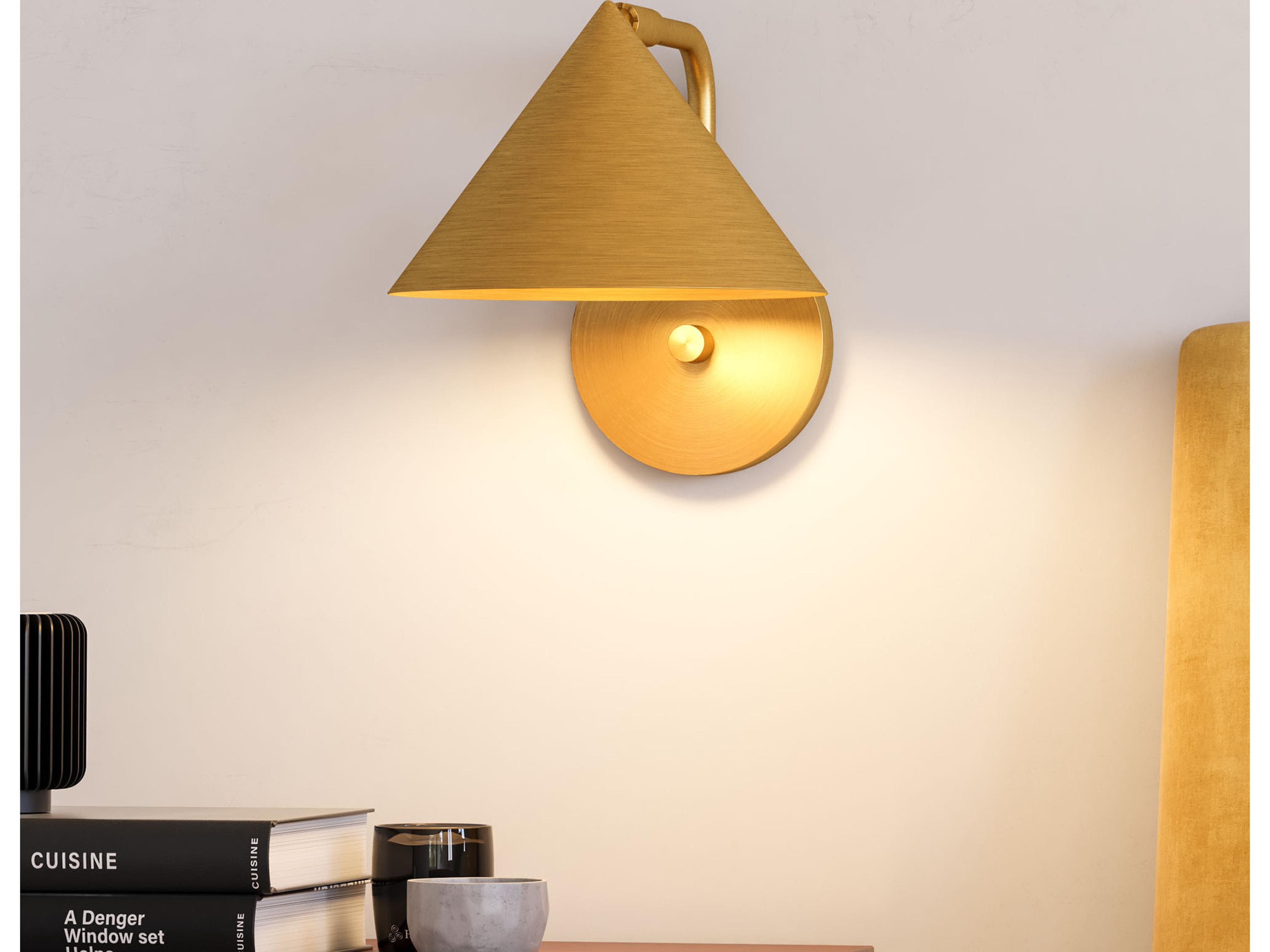 Alora Mood Remy 1-Light Brushed Gold Wall Sconce