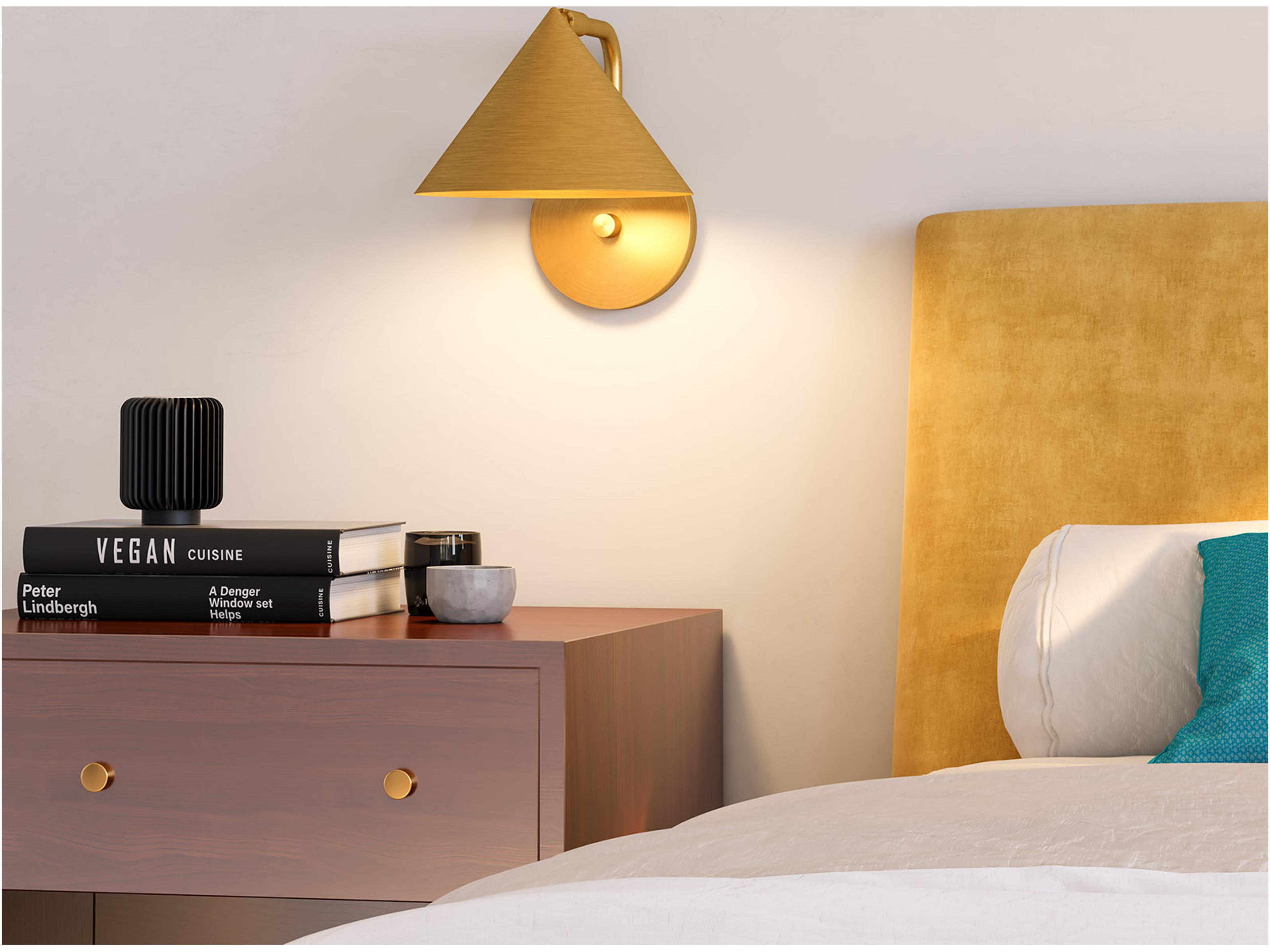 Alora Mood Remy 1-Light Brushed Gold Wall Sconce