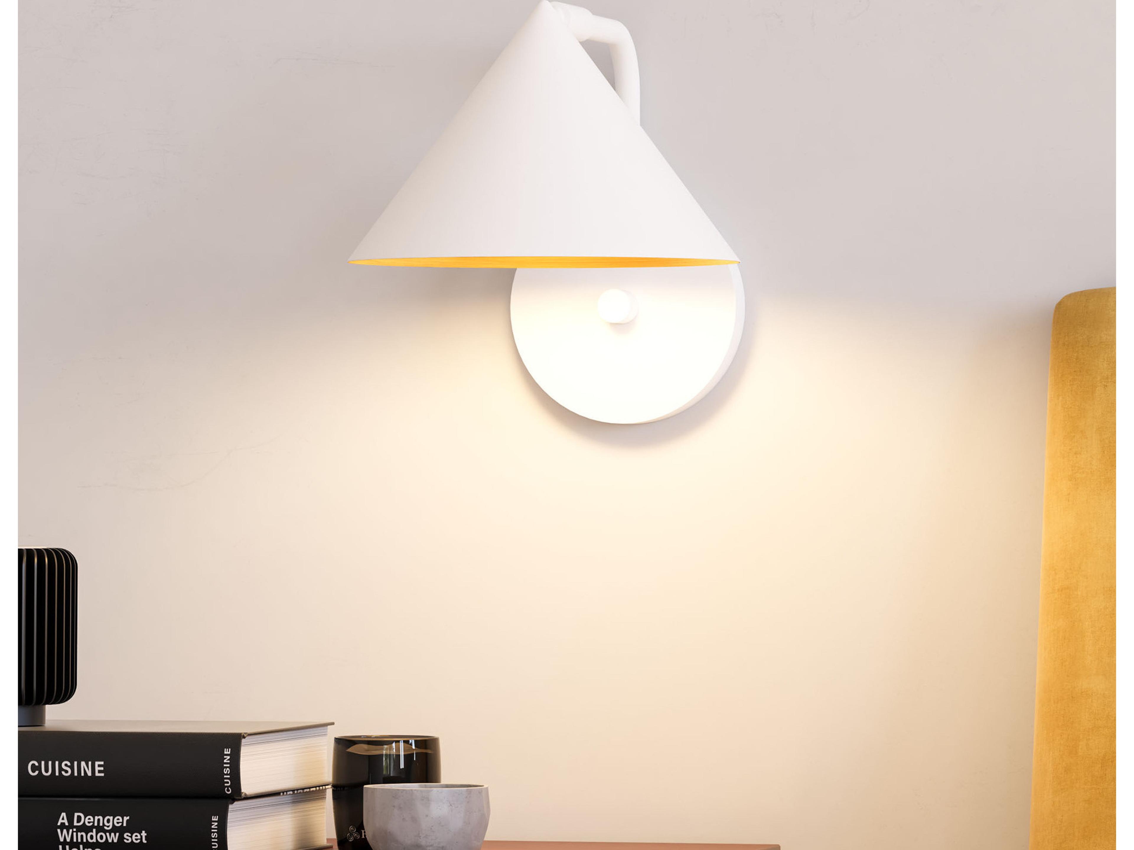 Alora Mood Remy 1-Light White Wall Sconce