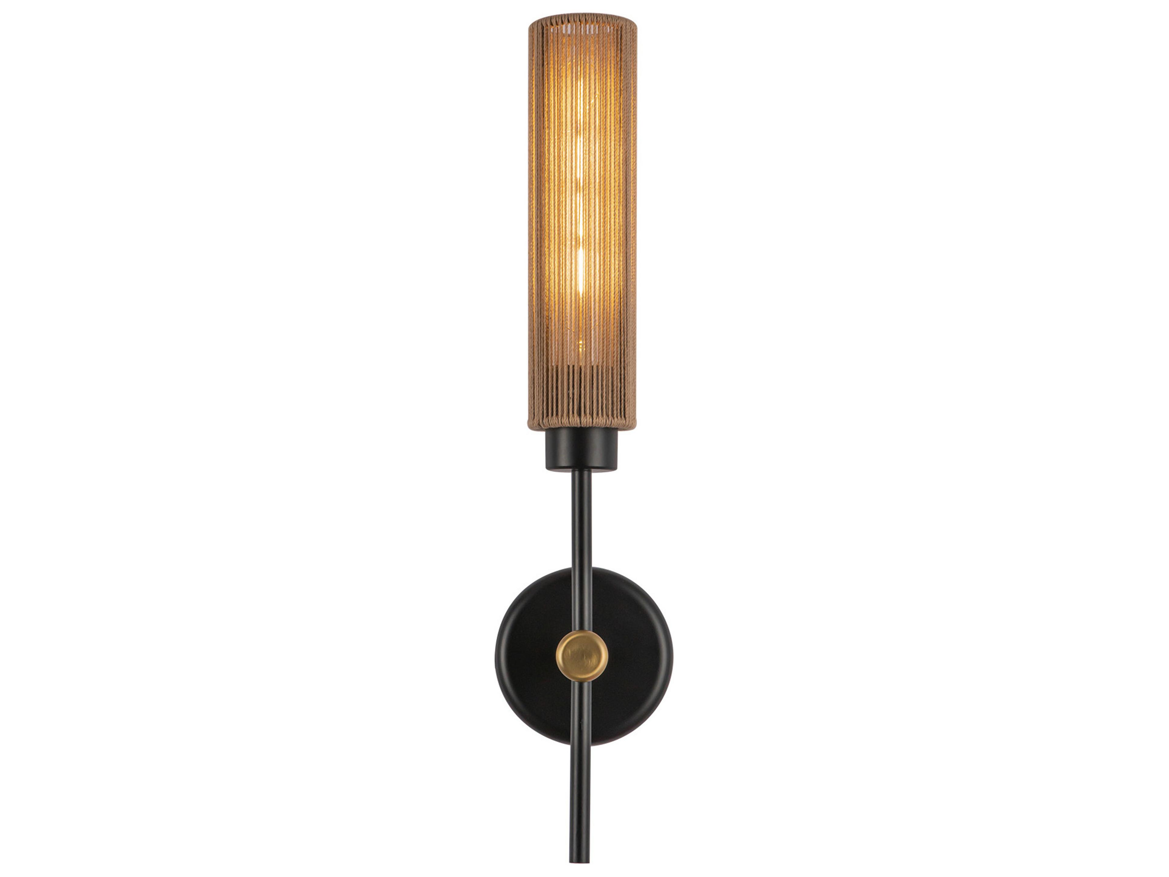 Alora Mood Colby 1-Light Matte Black Wall Sconce
