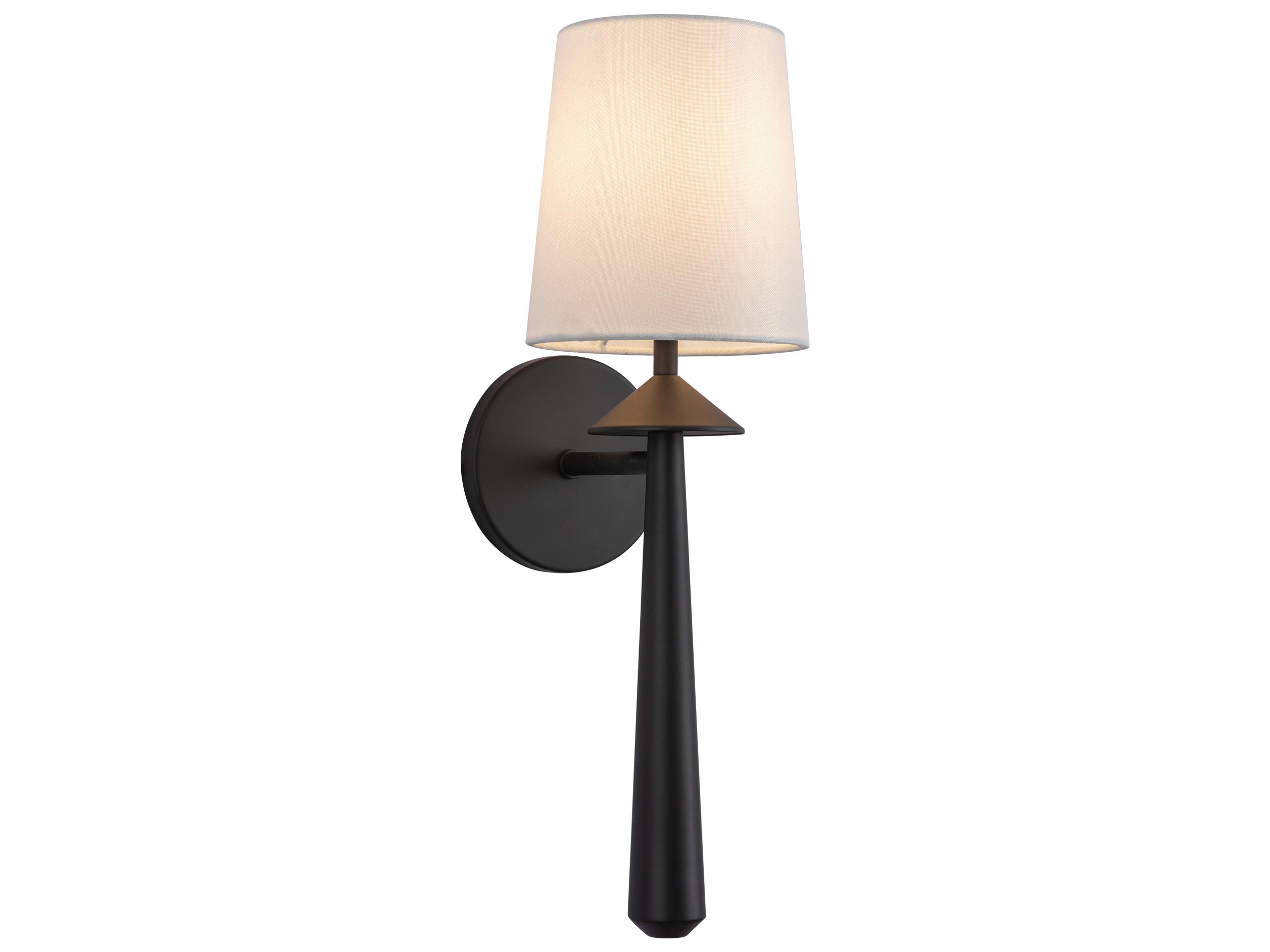 Alora Mood Bridgette 1-Light Matte Black Wall Sconce