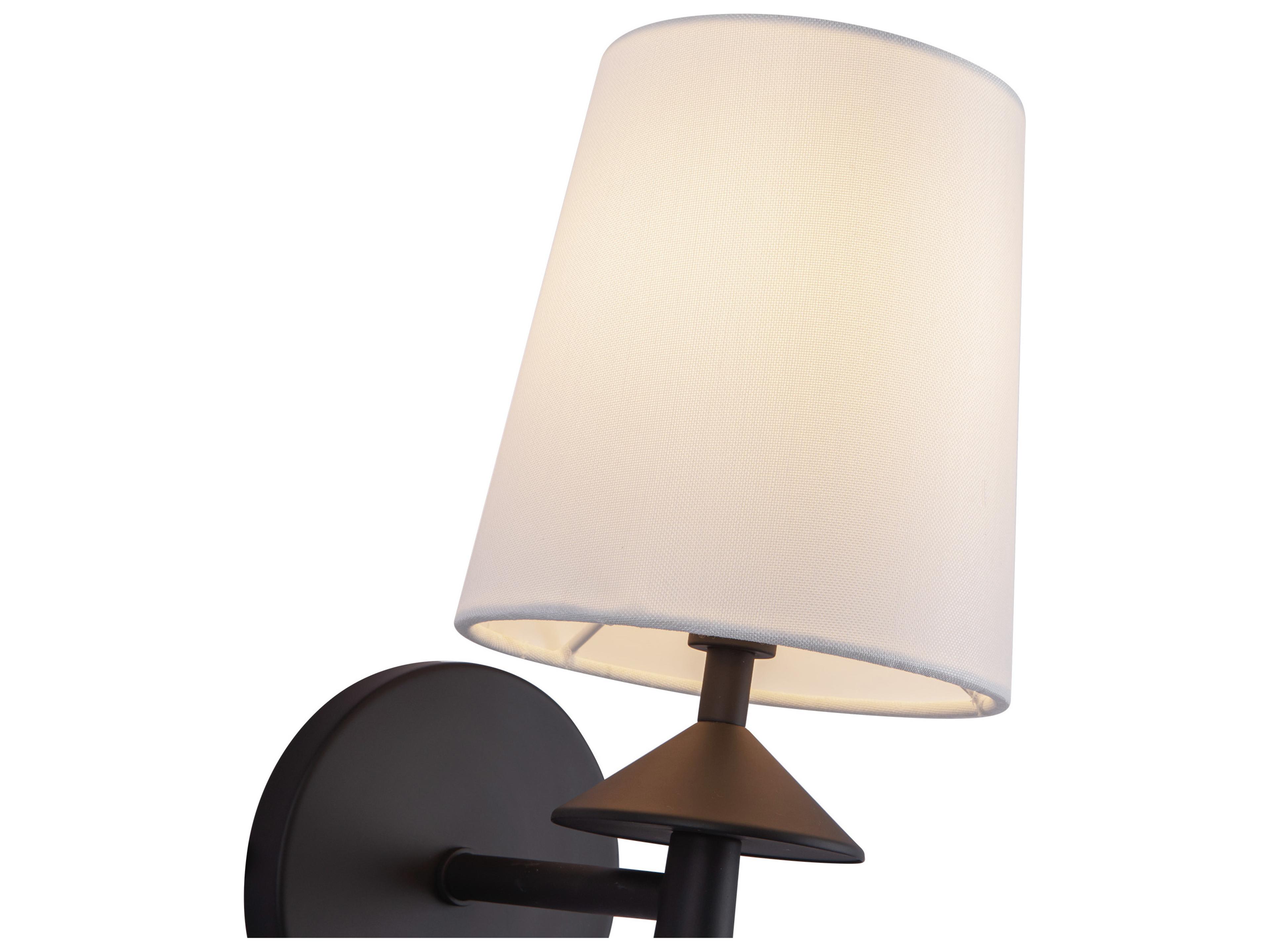 Alora Mood Bridgette 1-Light Matte Black Wall Sconce