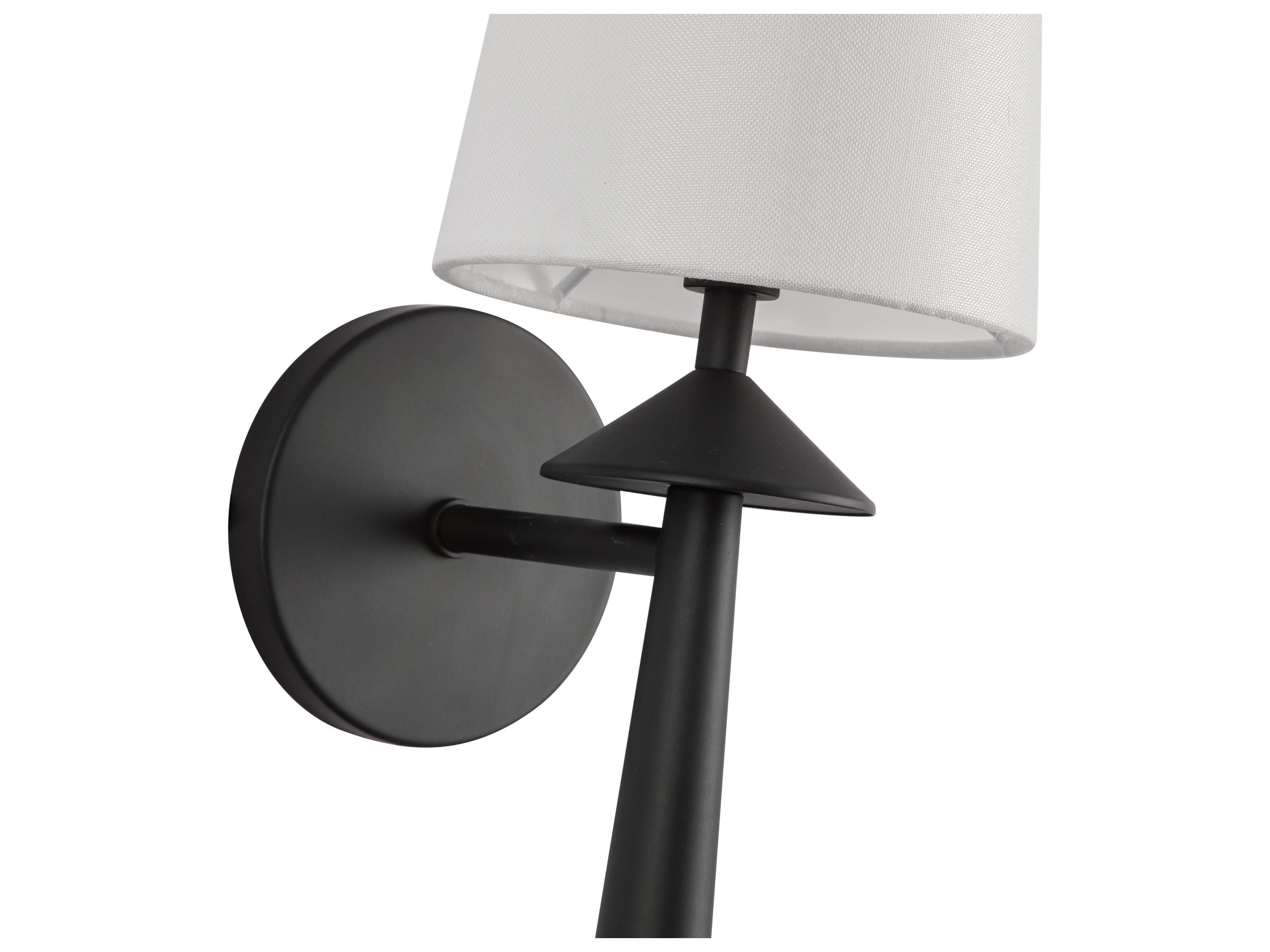 Alora Mood Bridgette 1-Light Matte Black Wall Sconce