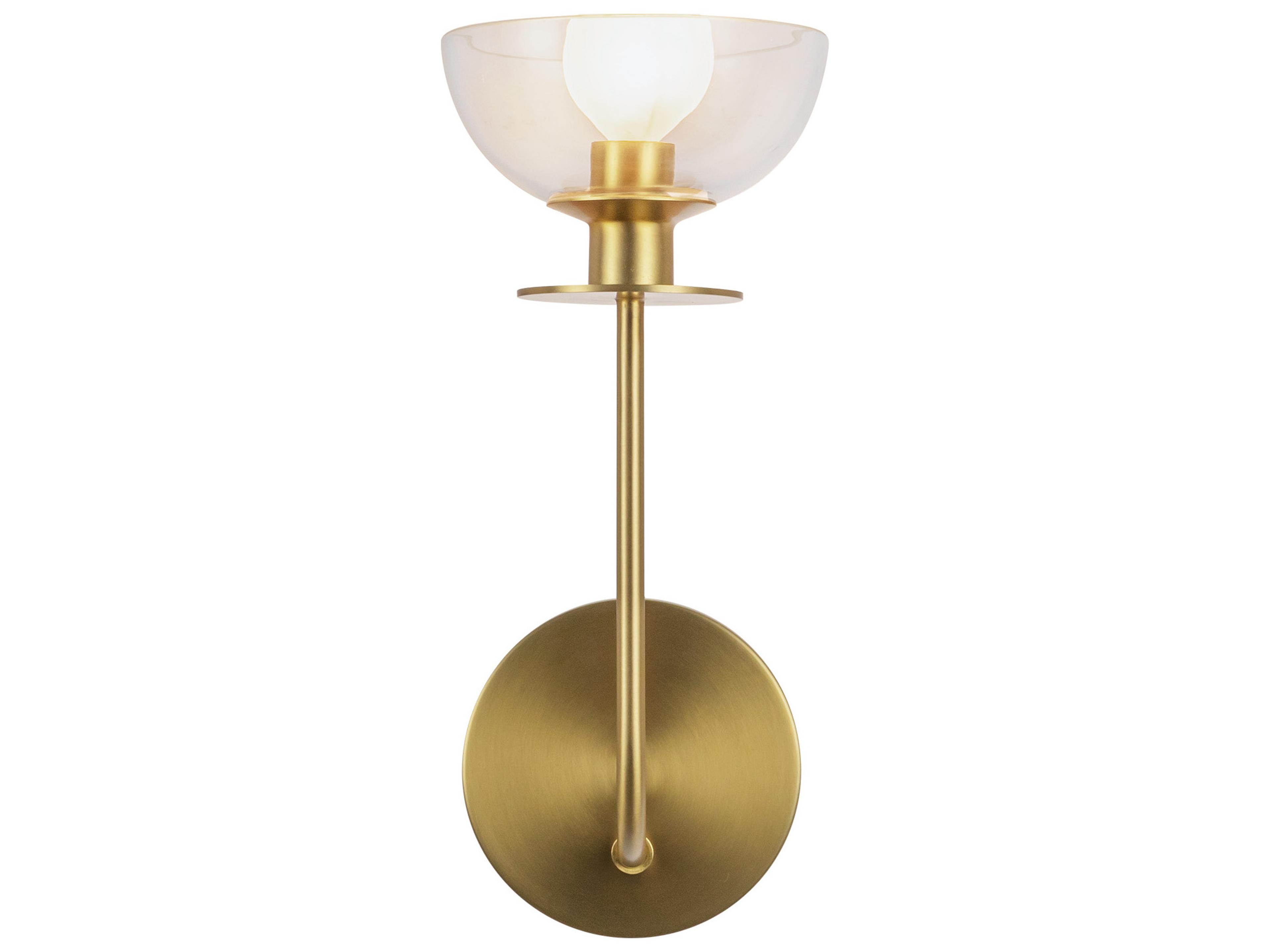 Sylvia Wall Sconce in Brushed Gold