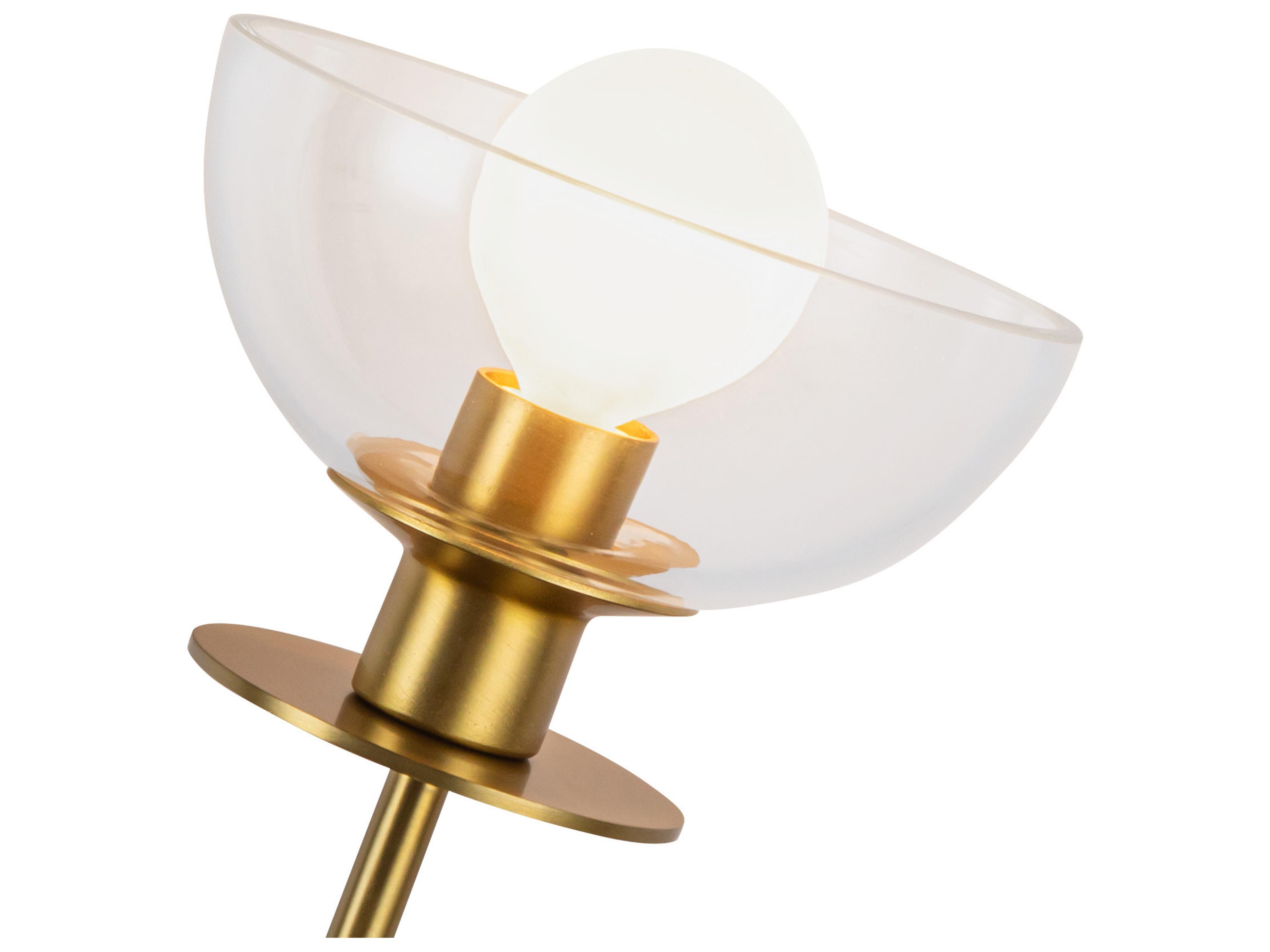Alora Mood Sylvia 1-Light Brushed Gold Wall Sconce