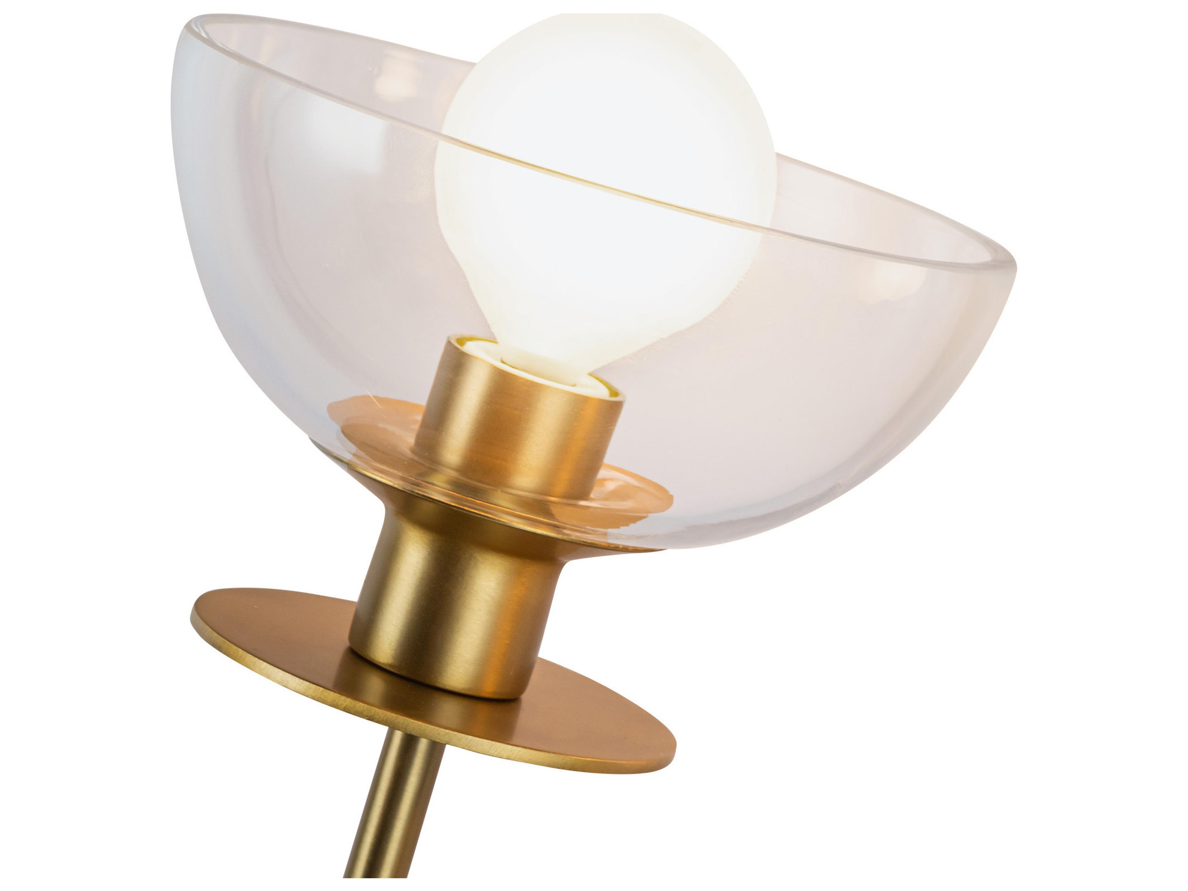 Alora Mood Sylvia 2-Light Brushed Gold Wall Sconce