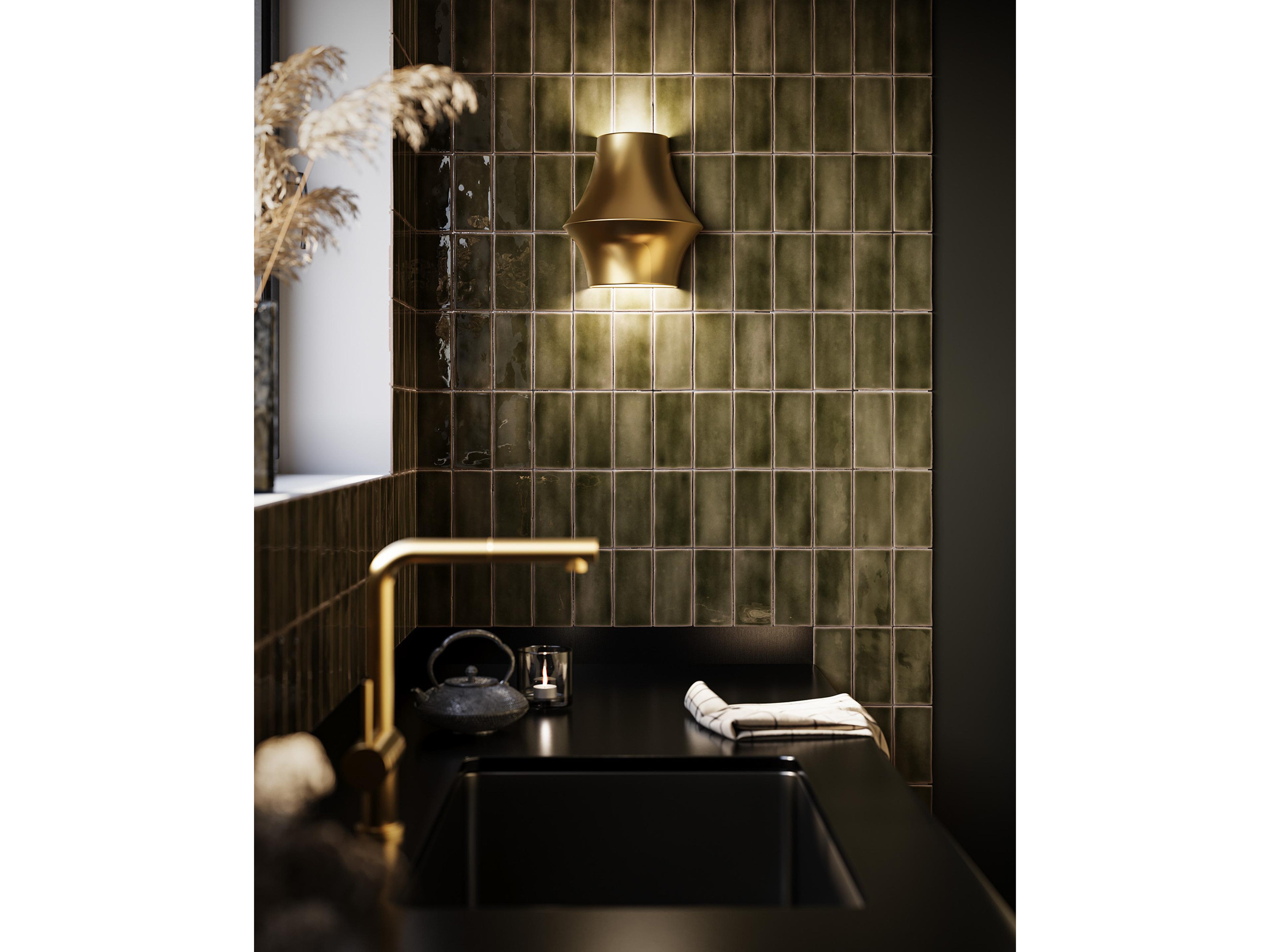 Alora Mood Emiko 1-Light Brushed Gold Wall Sconce