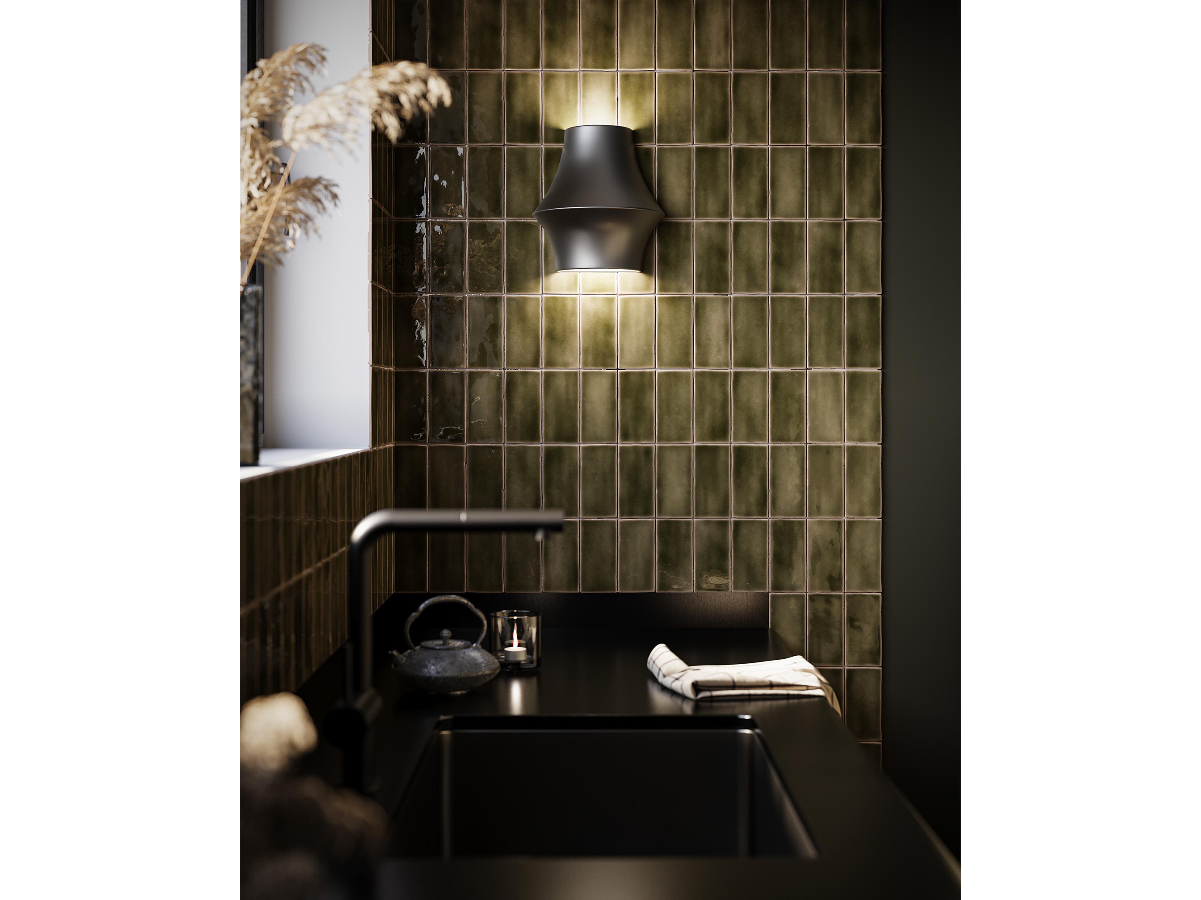 Alora Mood Emiko 1-Light Matte Black Wall Sconce