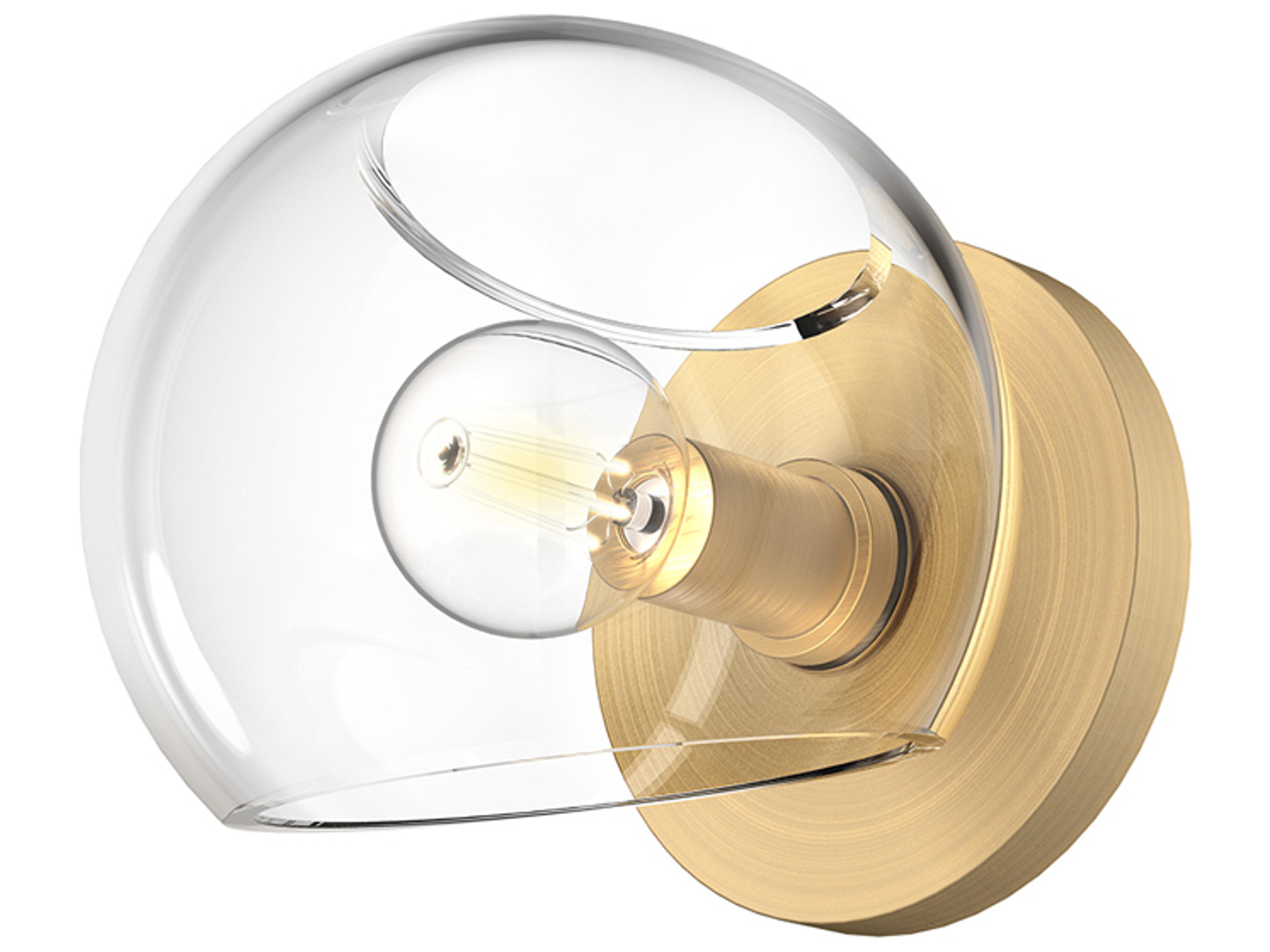 Alora Mood Willow 1-Light Brushed Gold Wall Sconce