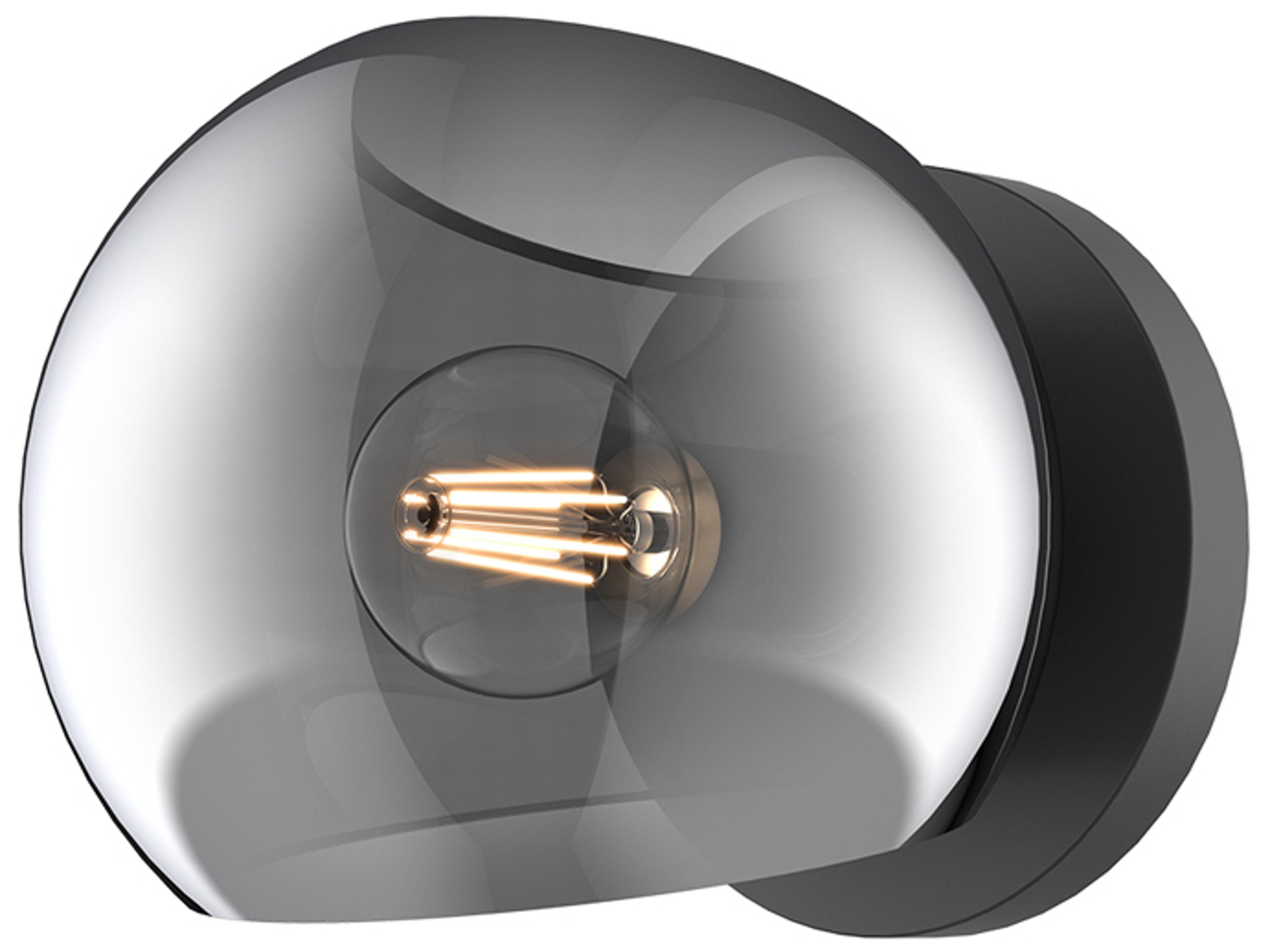 Alora Mood Willow 1-Light Matte Black Wall Sconce