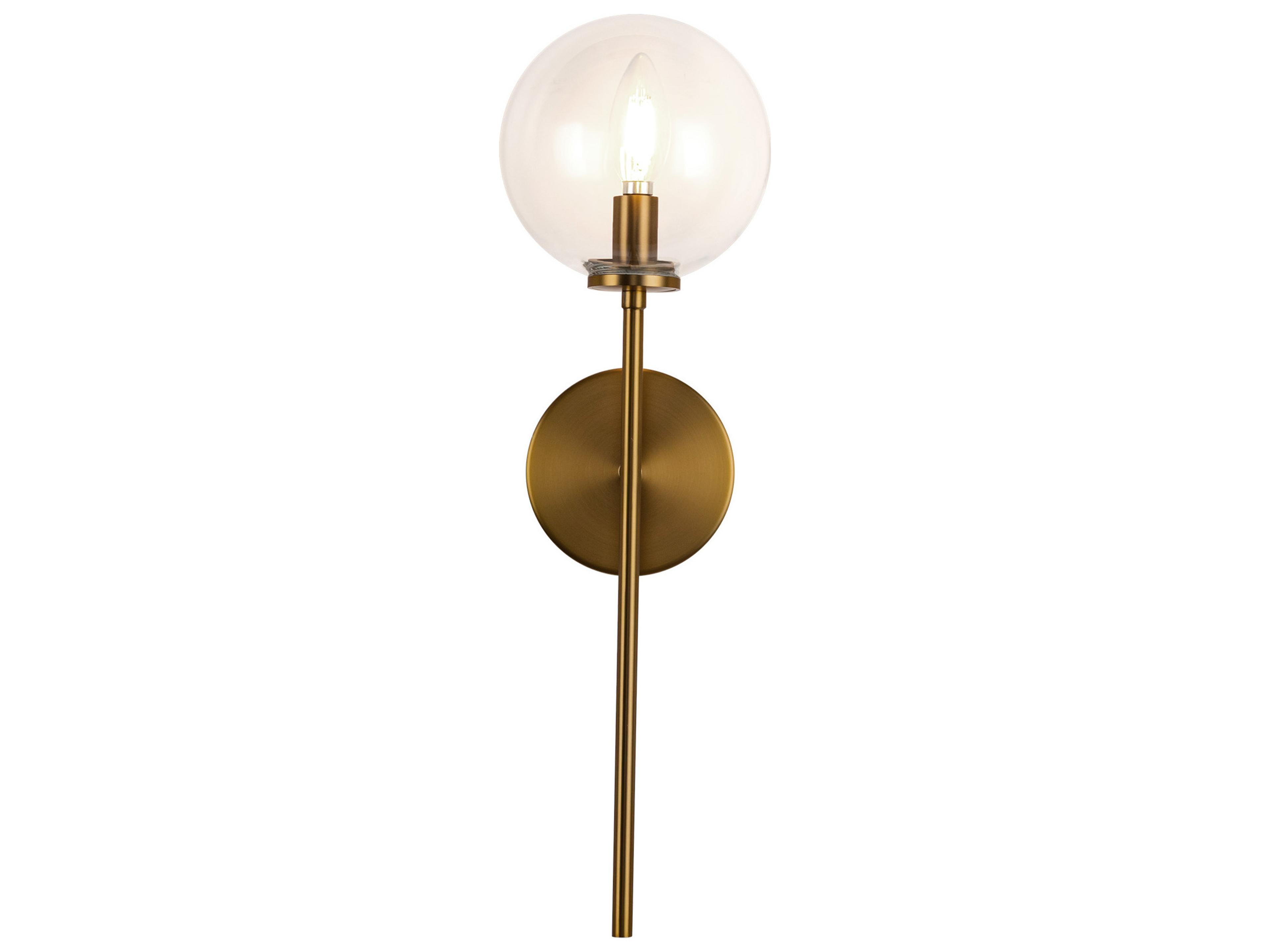 Alora Mood Cassia 1-Light Aged Gold Wall Sconce