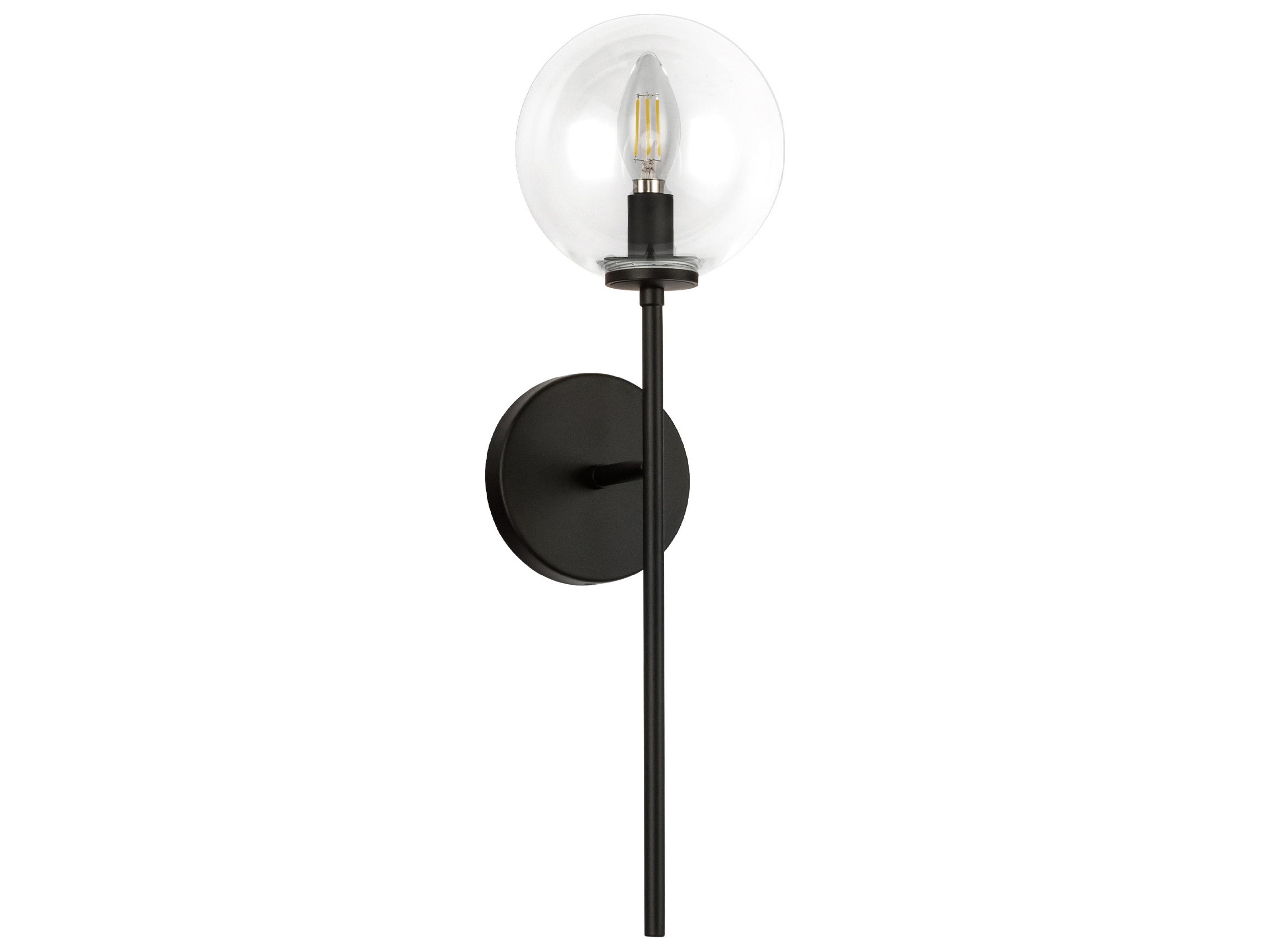 Alora Mood Cassia 1-Light Matte Black Wall Sconce