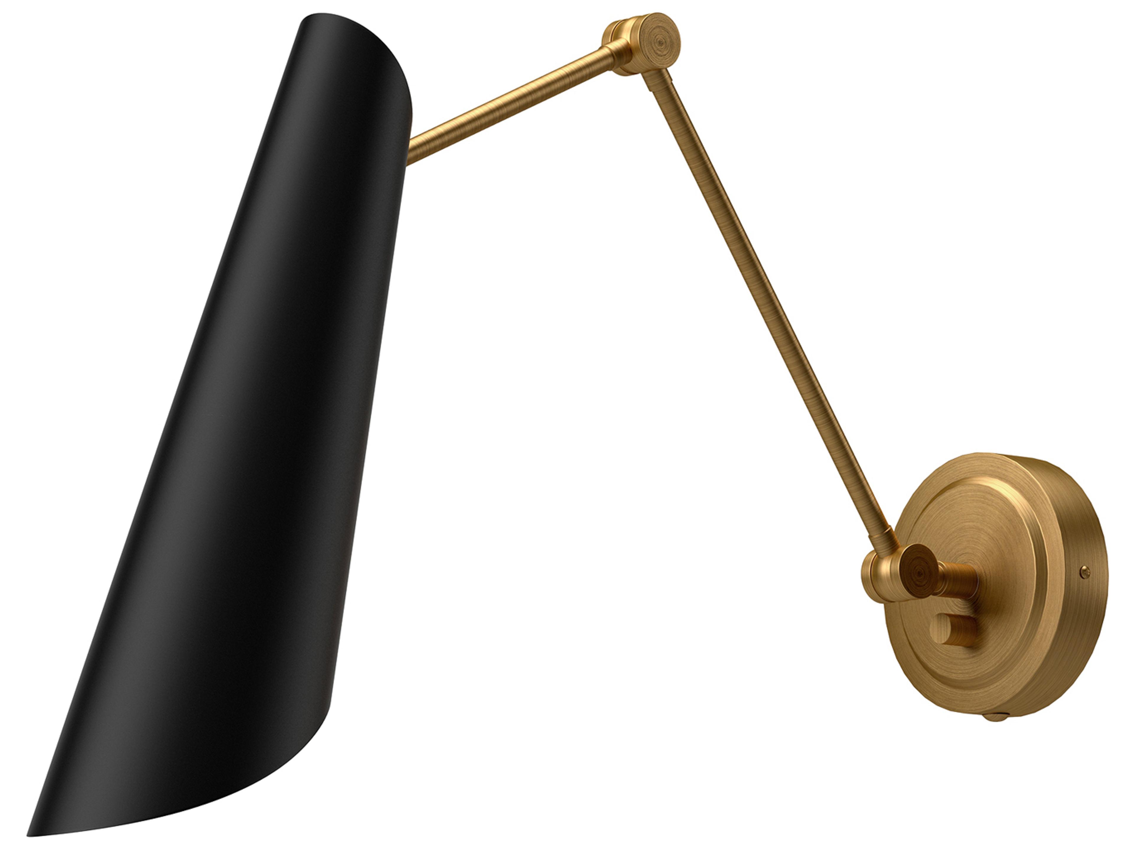 Gabriel Wall Sconce in Aged Gold and Matte Black