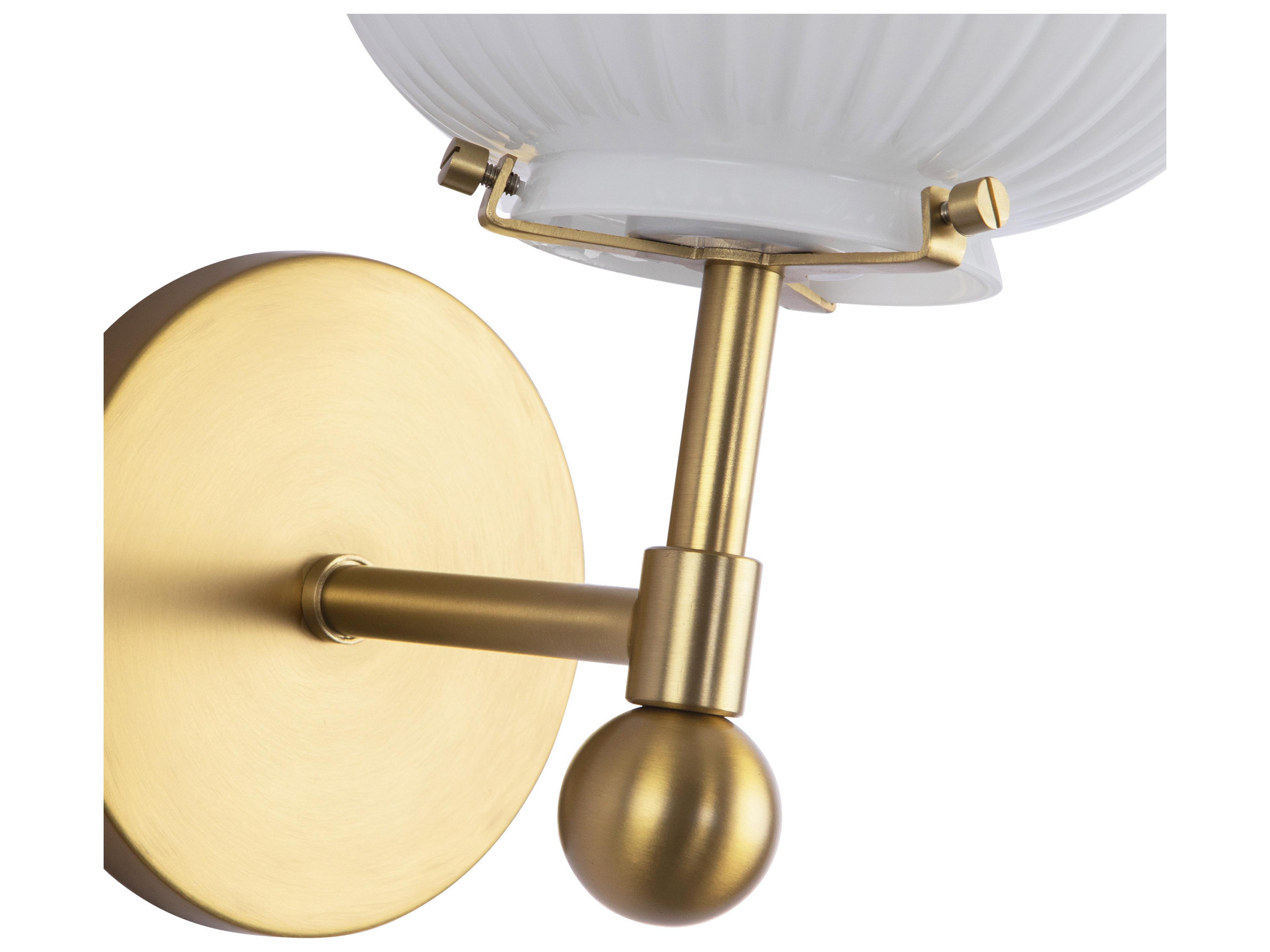 Alora Mood Cherise 1-Light Brushed Gold Wall Sconce