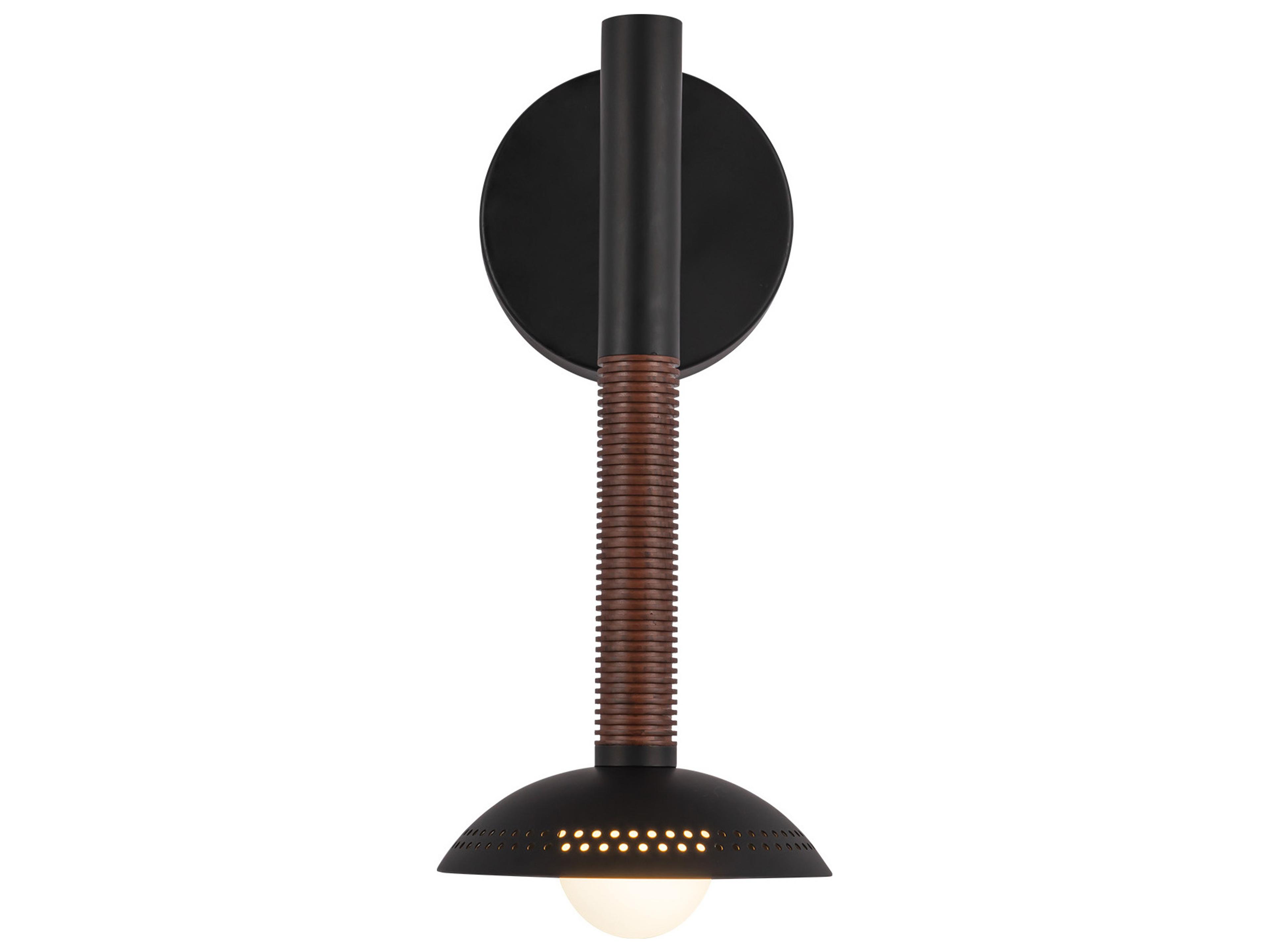 Alora Mood Arden Matte Black Wall Sconce