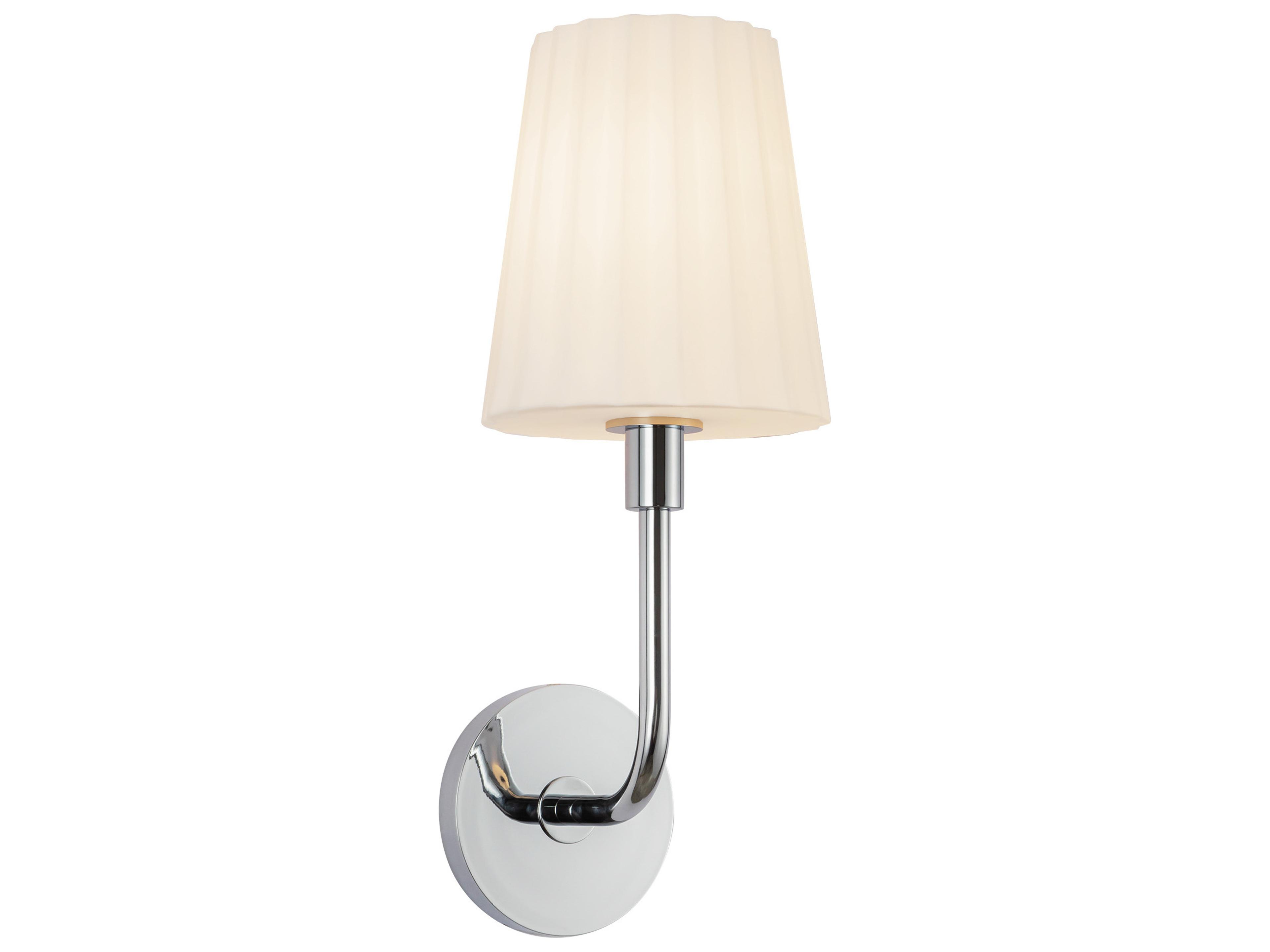 Alora Mood Plisse 1-Light Chrome Wall Sconce