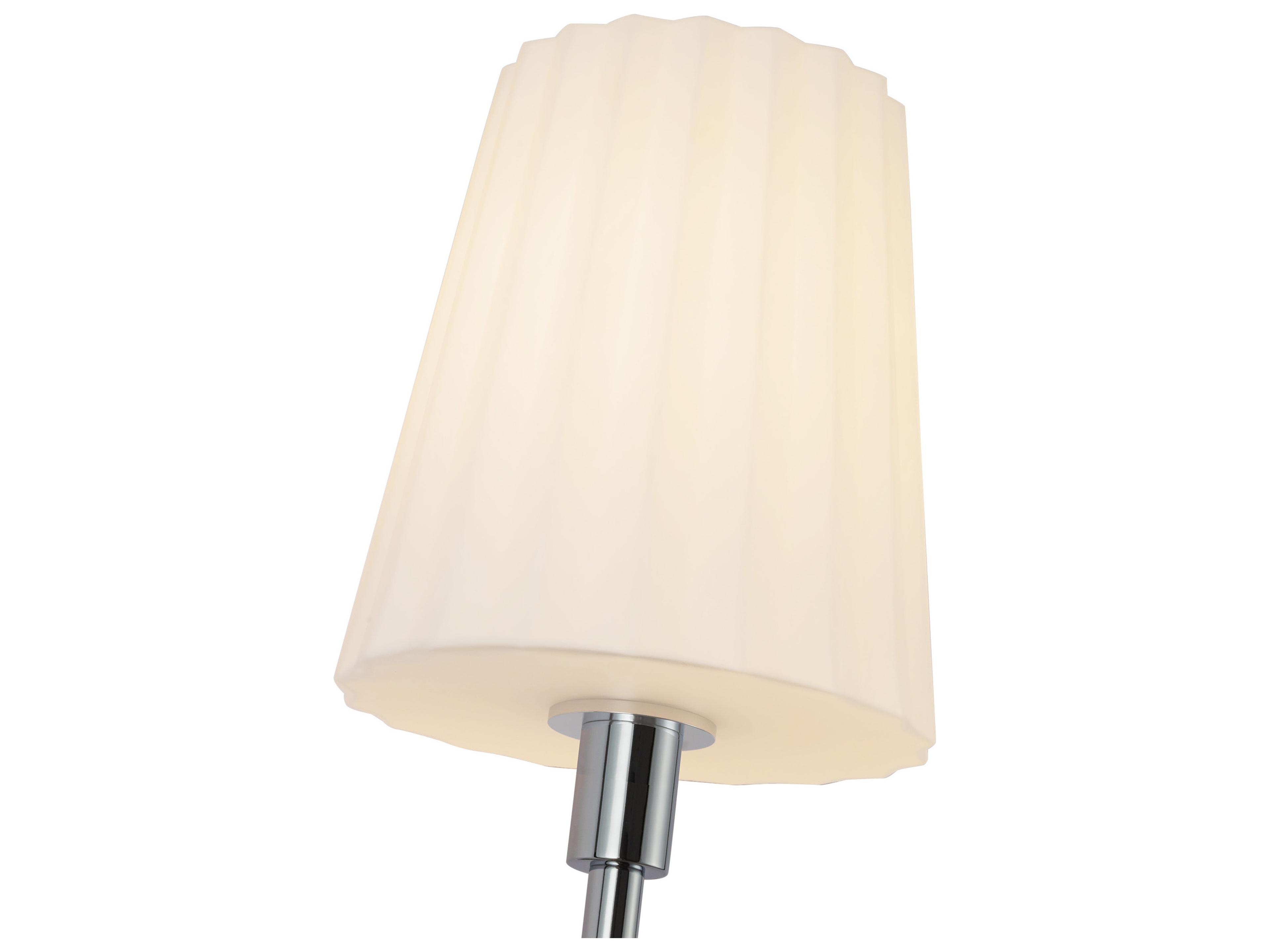 Alora Mood Plisse 1-Light Chrome Wall Sconce