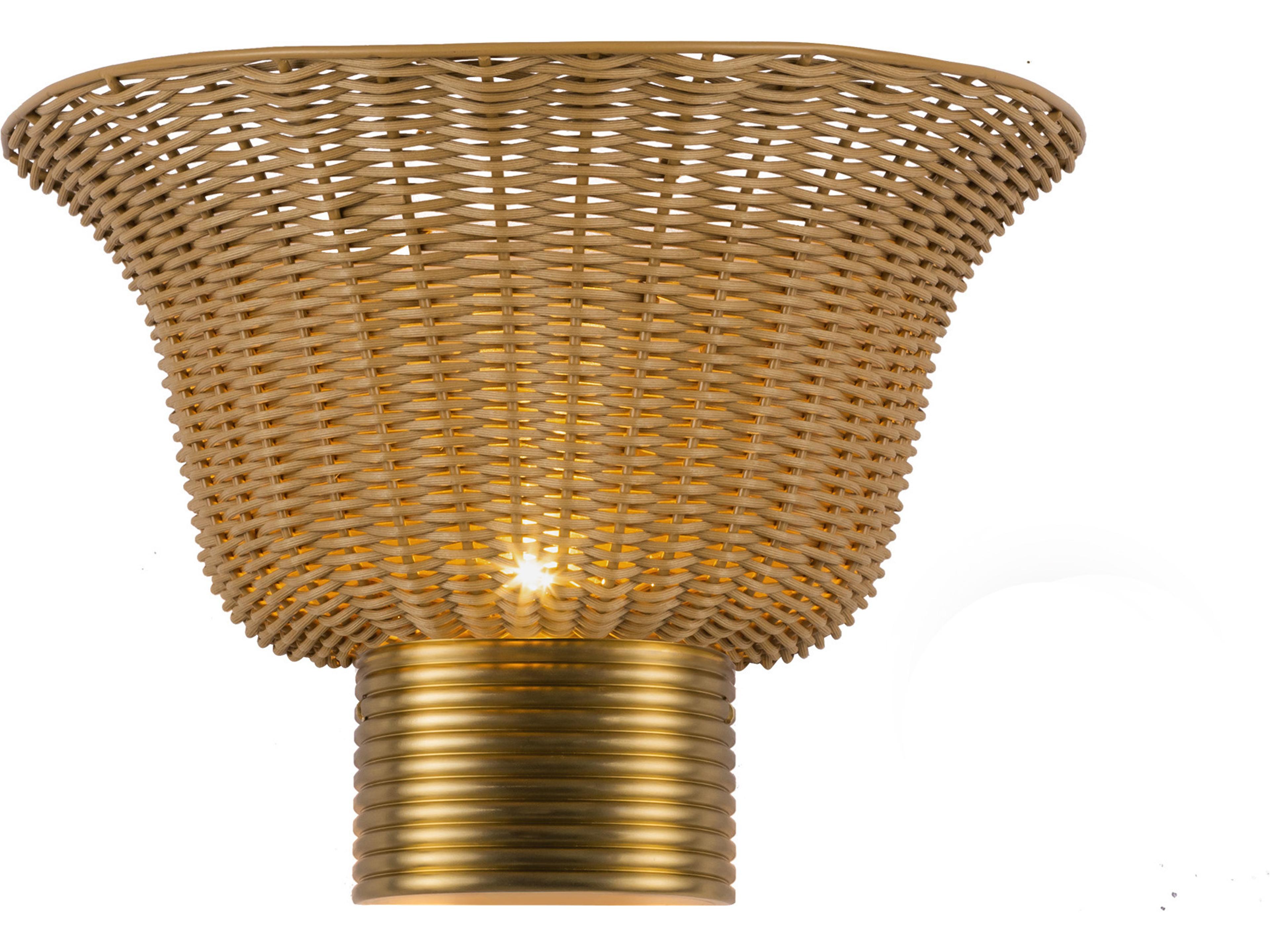 Alora Mood Rancho 1-Light Brushed Gold Wall Sconce