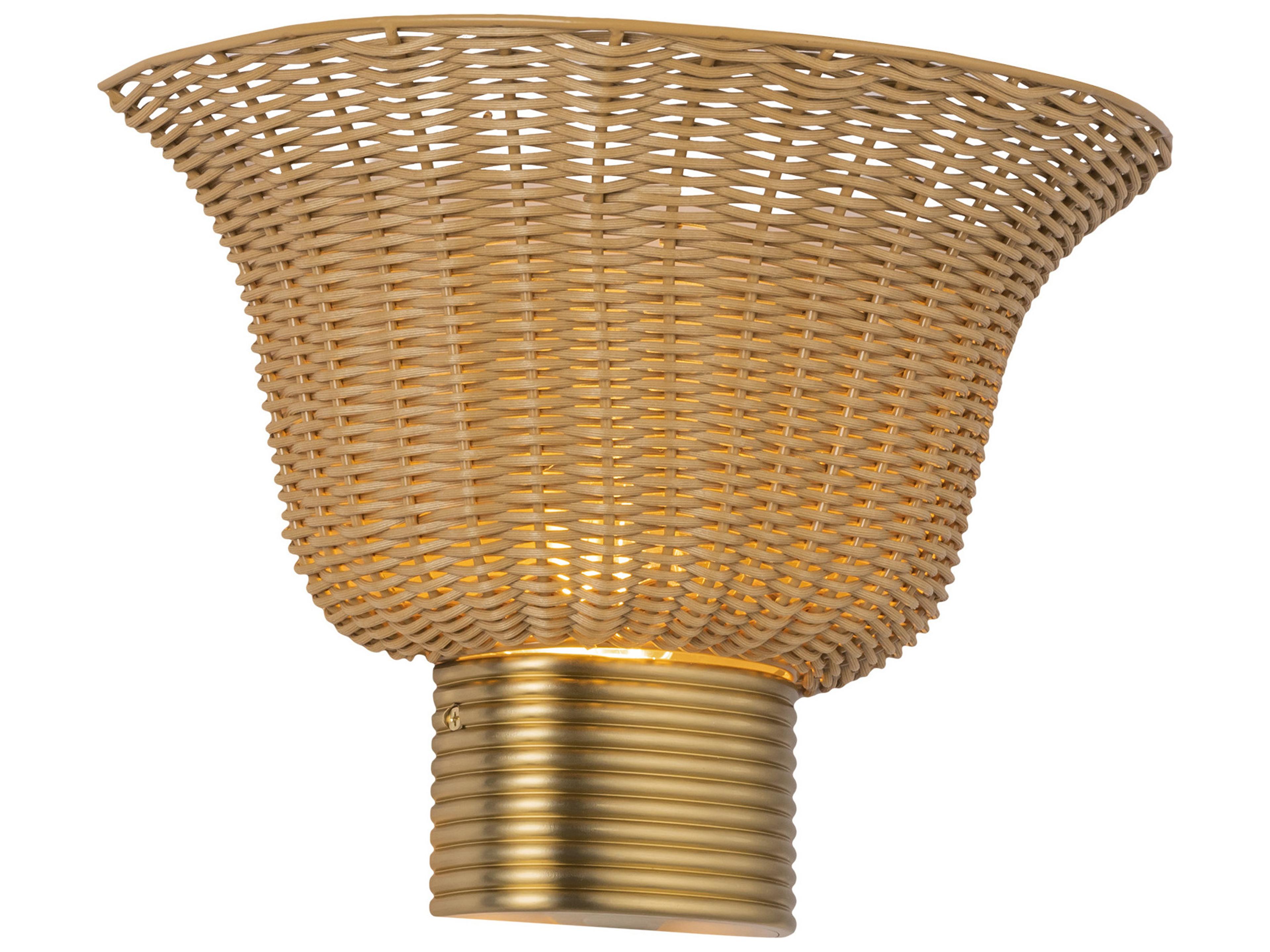 Alora Mood Rancho 1-Light Brushed Gold Wall Sconce