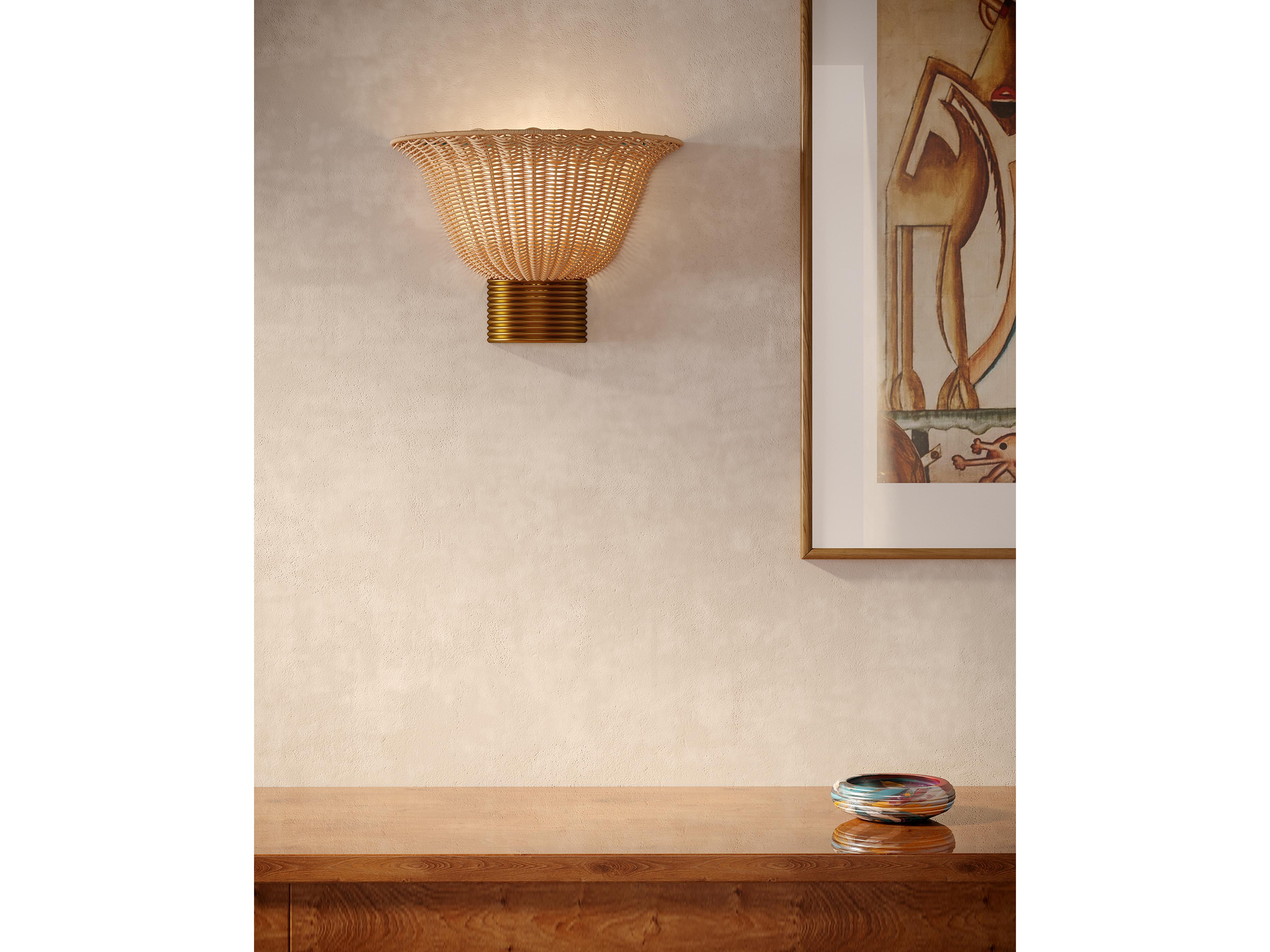Alora Mood Rancho 1-Light Brushed Gold Wall Sconce