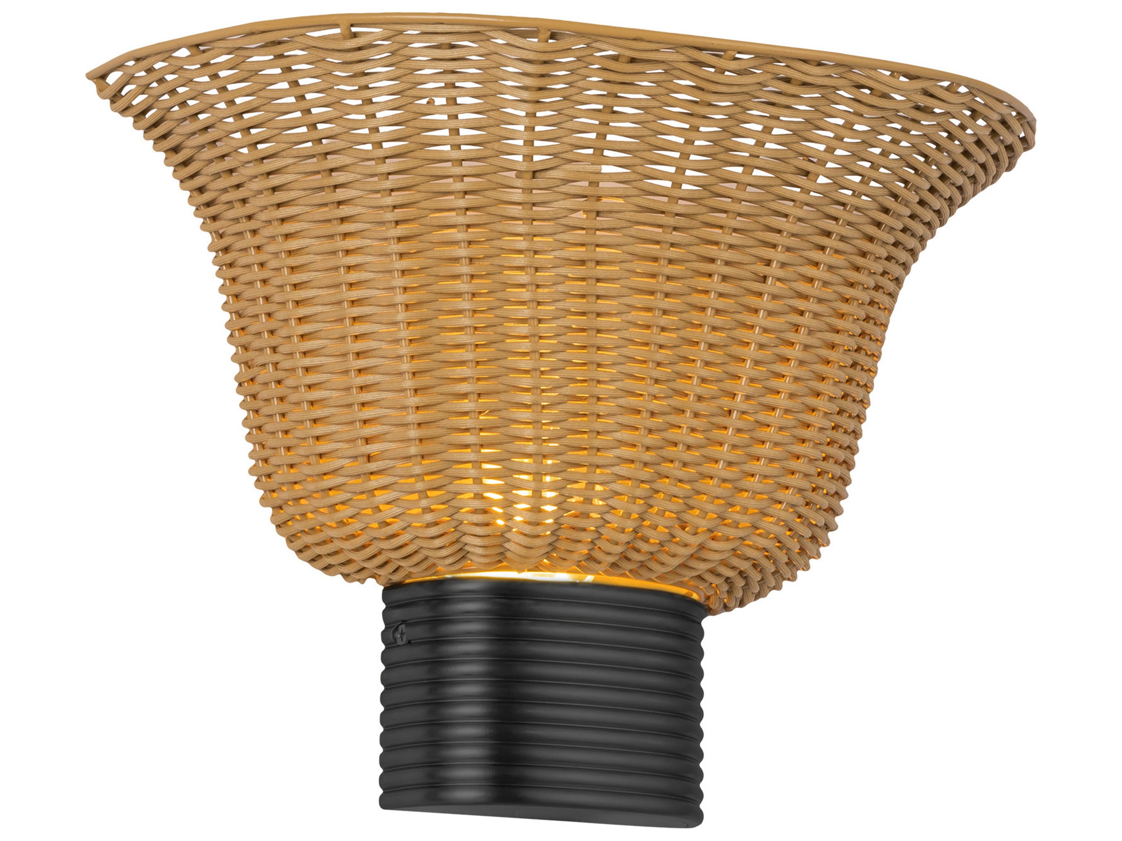 Alora Mood Rancho 1-Light Matte Black Wall Sconce