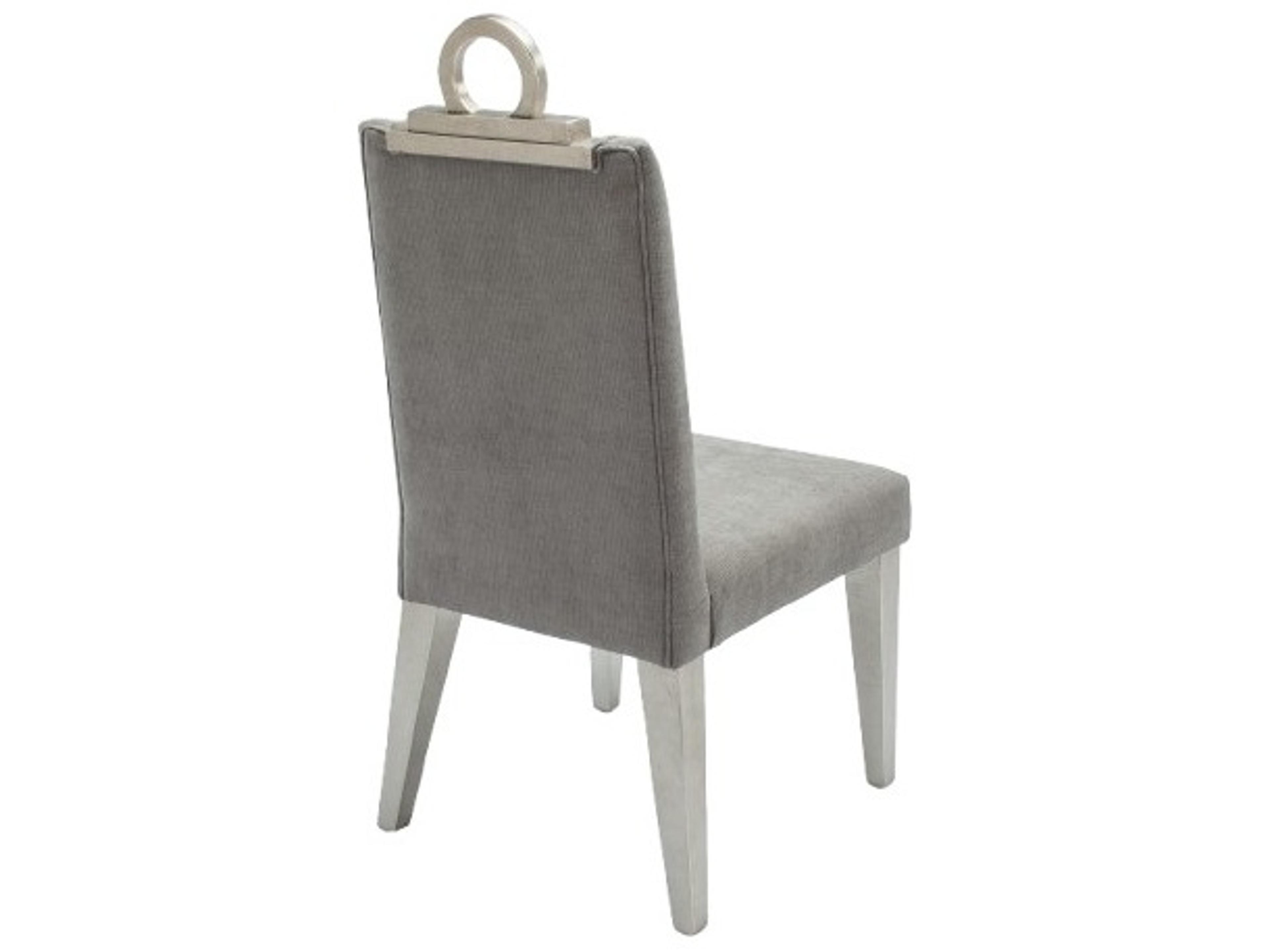 Artmax Silver Upholstered Armless Dining Chair
