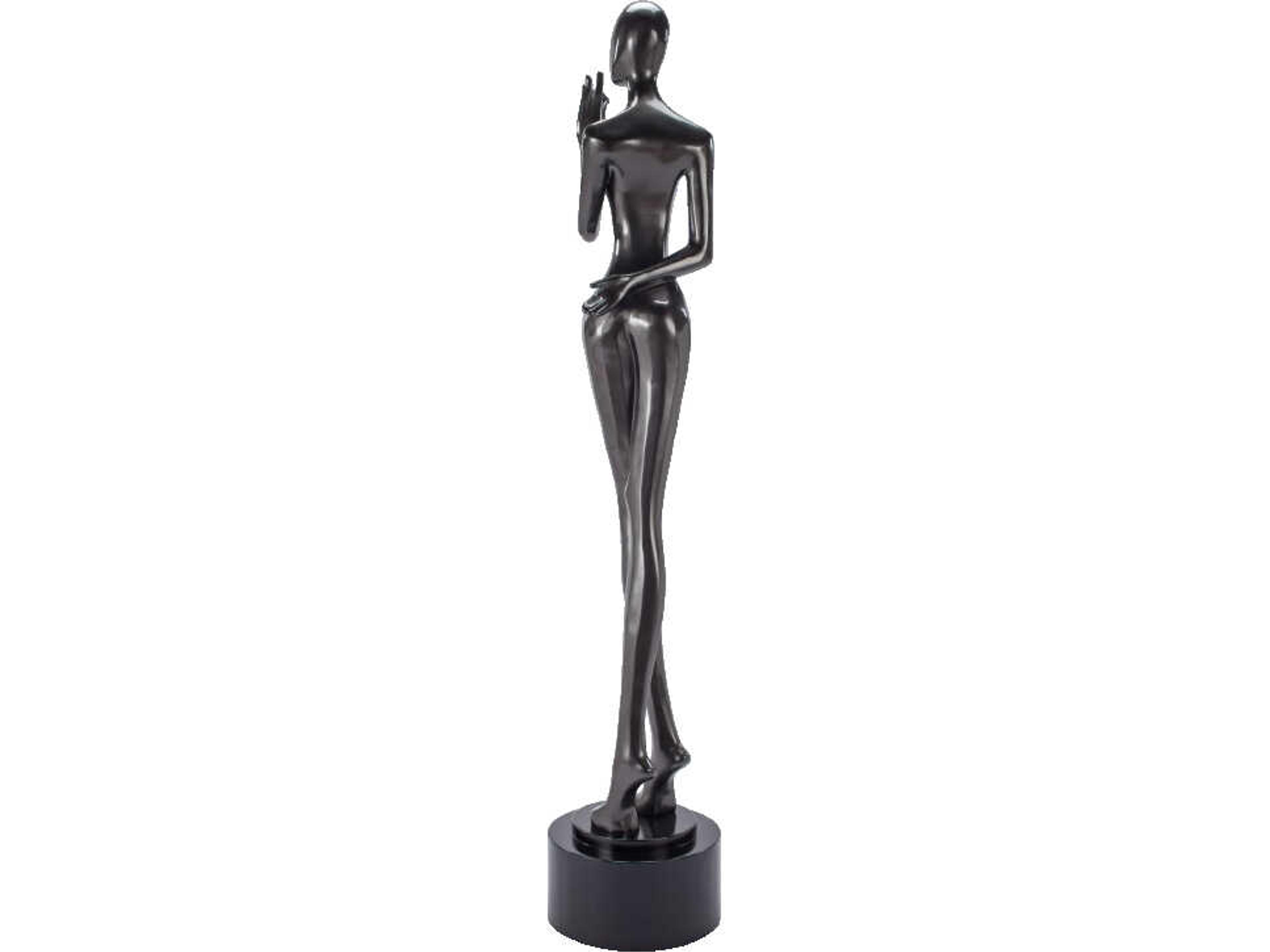 Artmax Titanium Gray Black Base Sculpture
