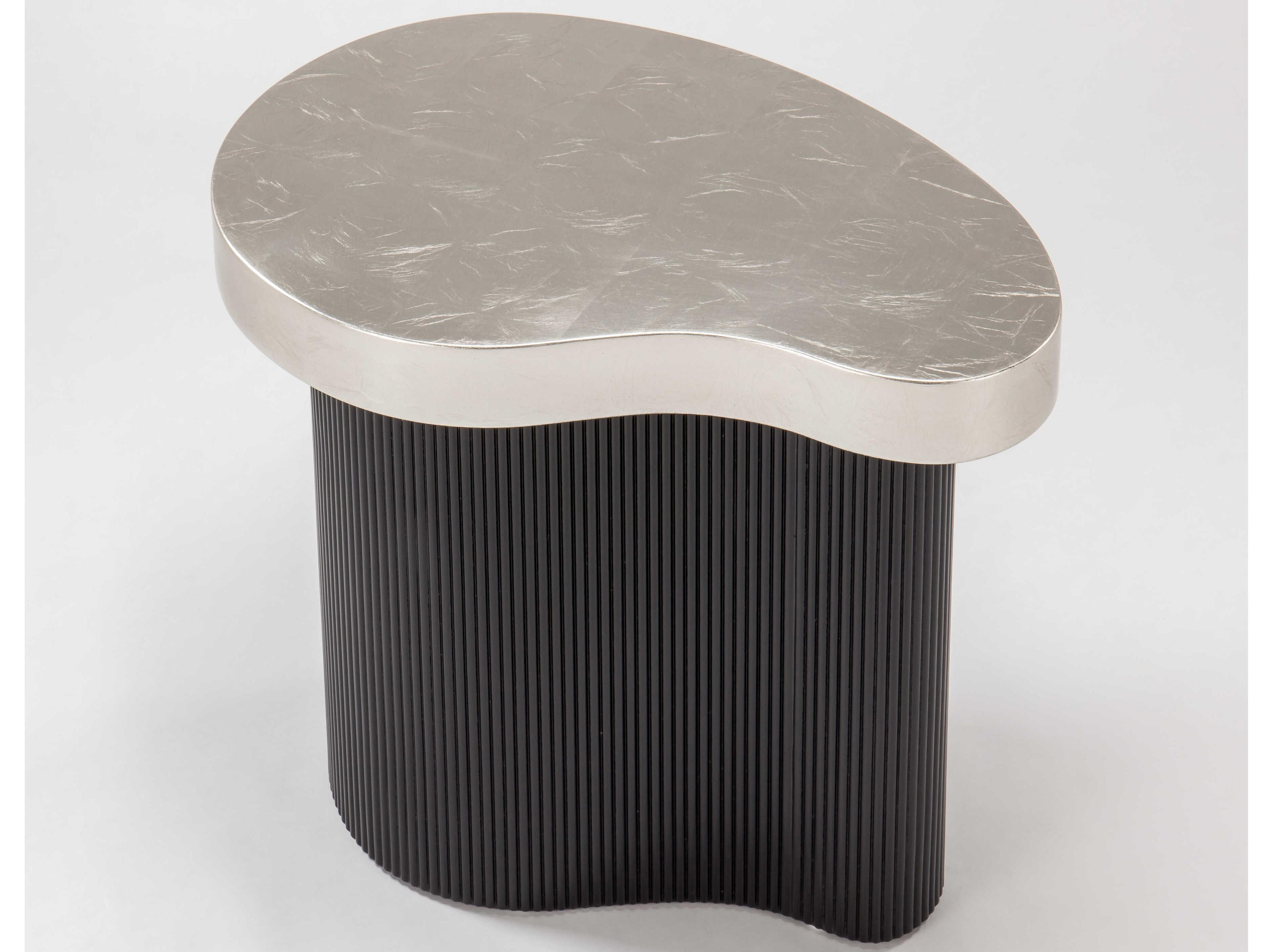 Artmax Wood Silverleaf Black End Table