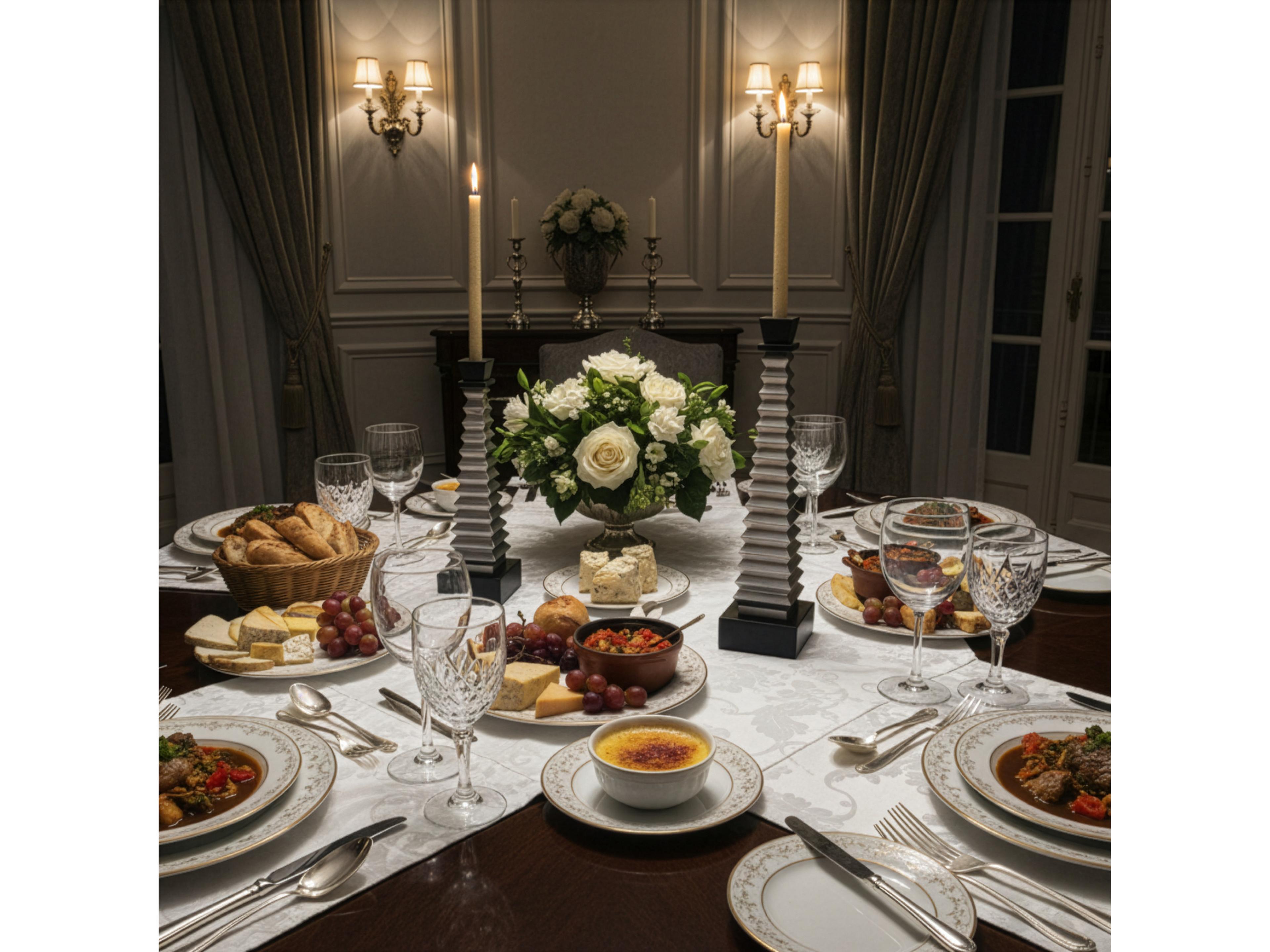 Artmax Black Silver Candle Holder