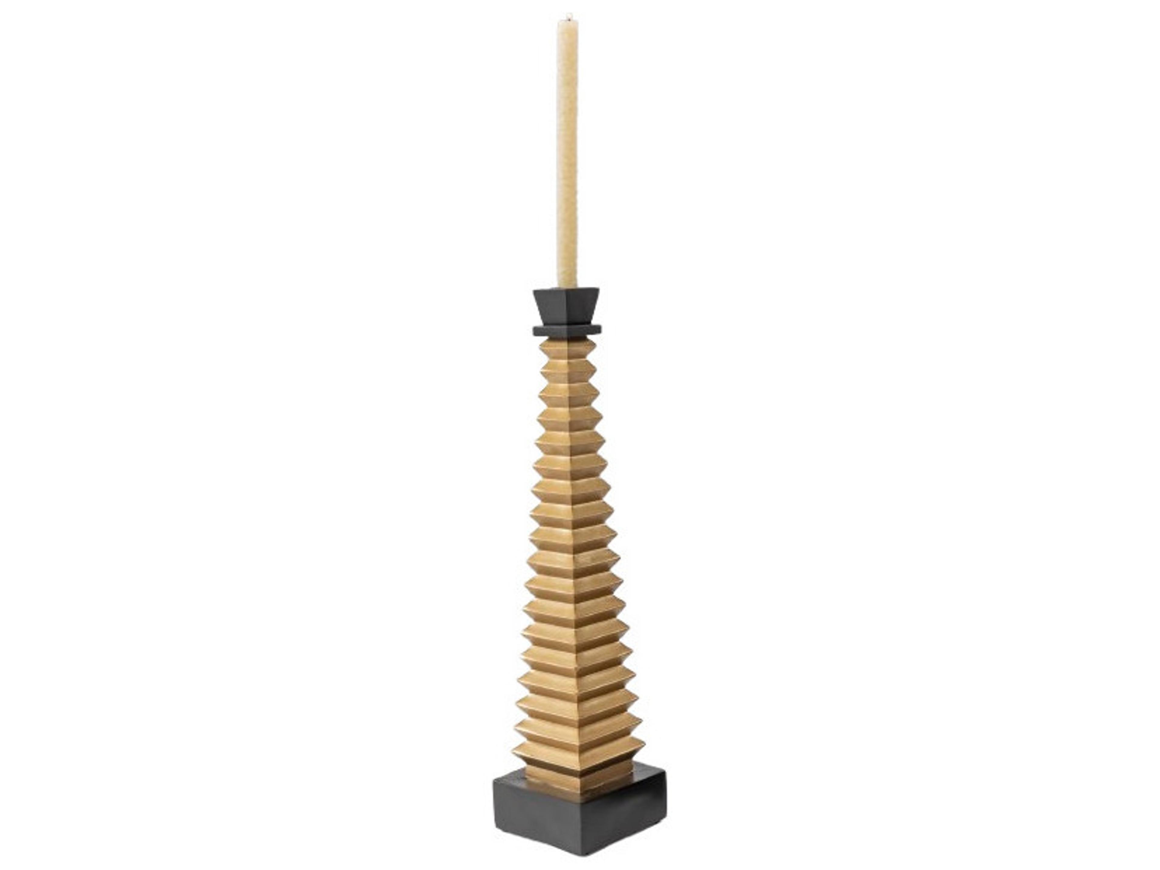 Black Gold Candle Holder