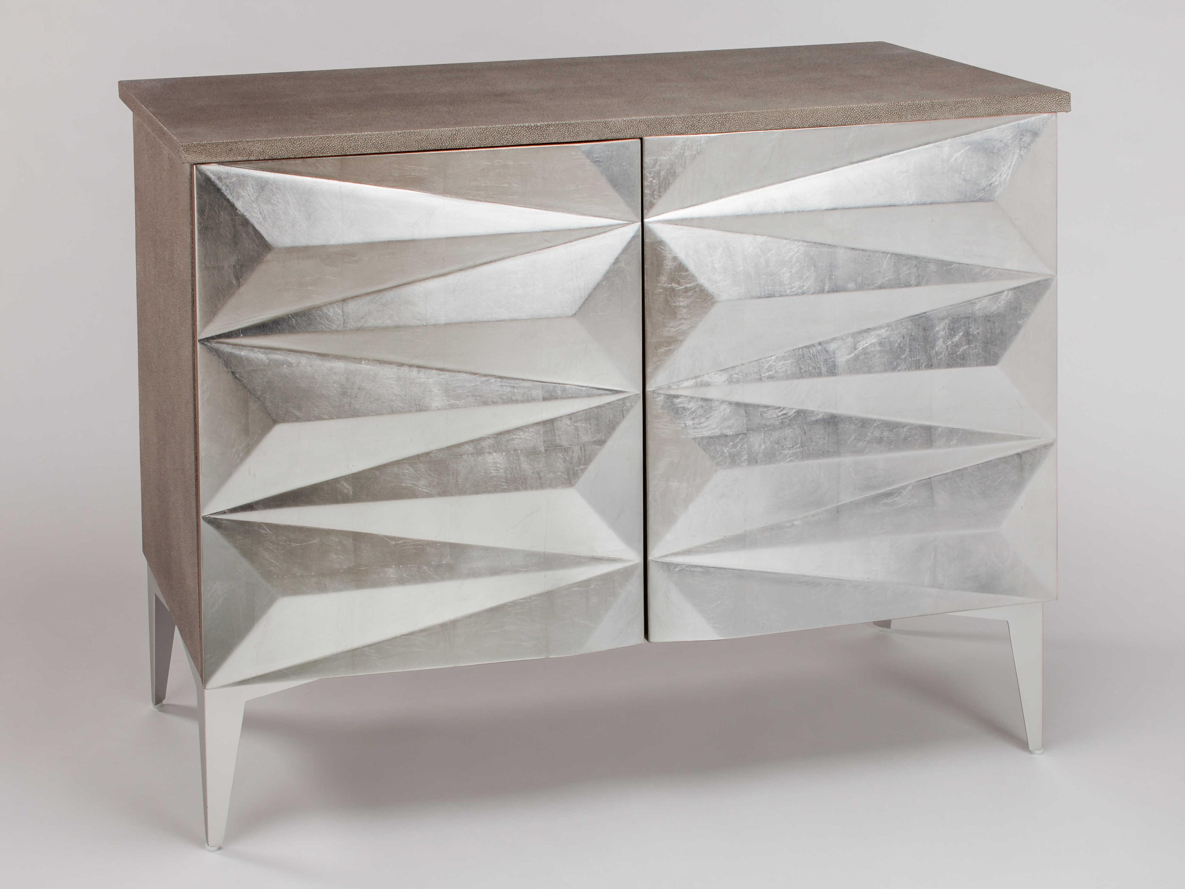 47" Wide Gray Silverleaf Accent Chest